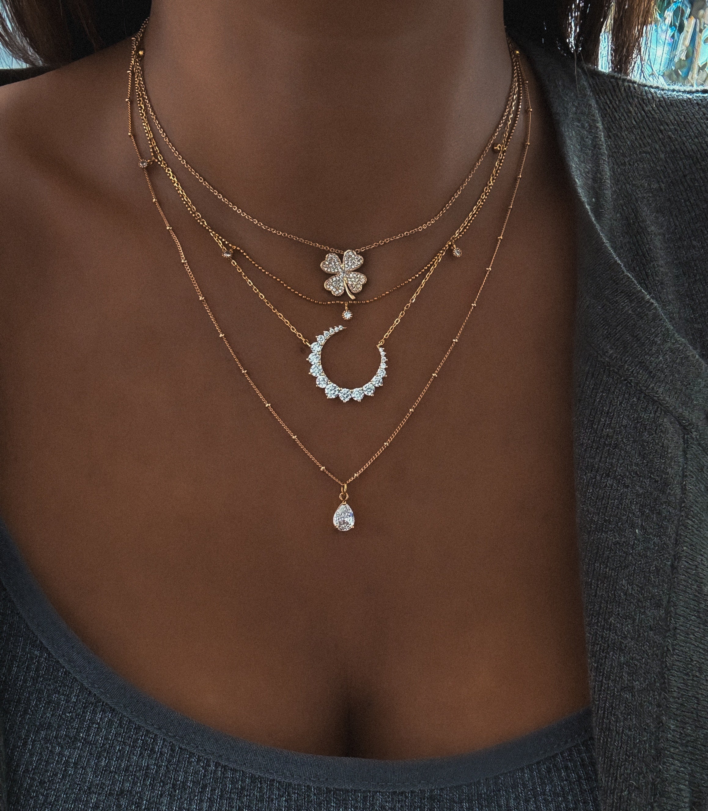 COLLIER "LUNA RIVIERA"