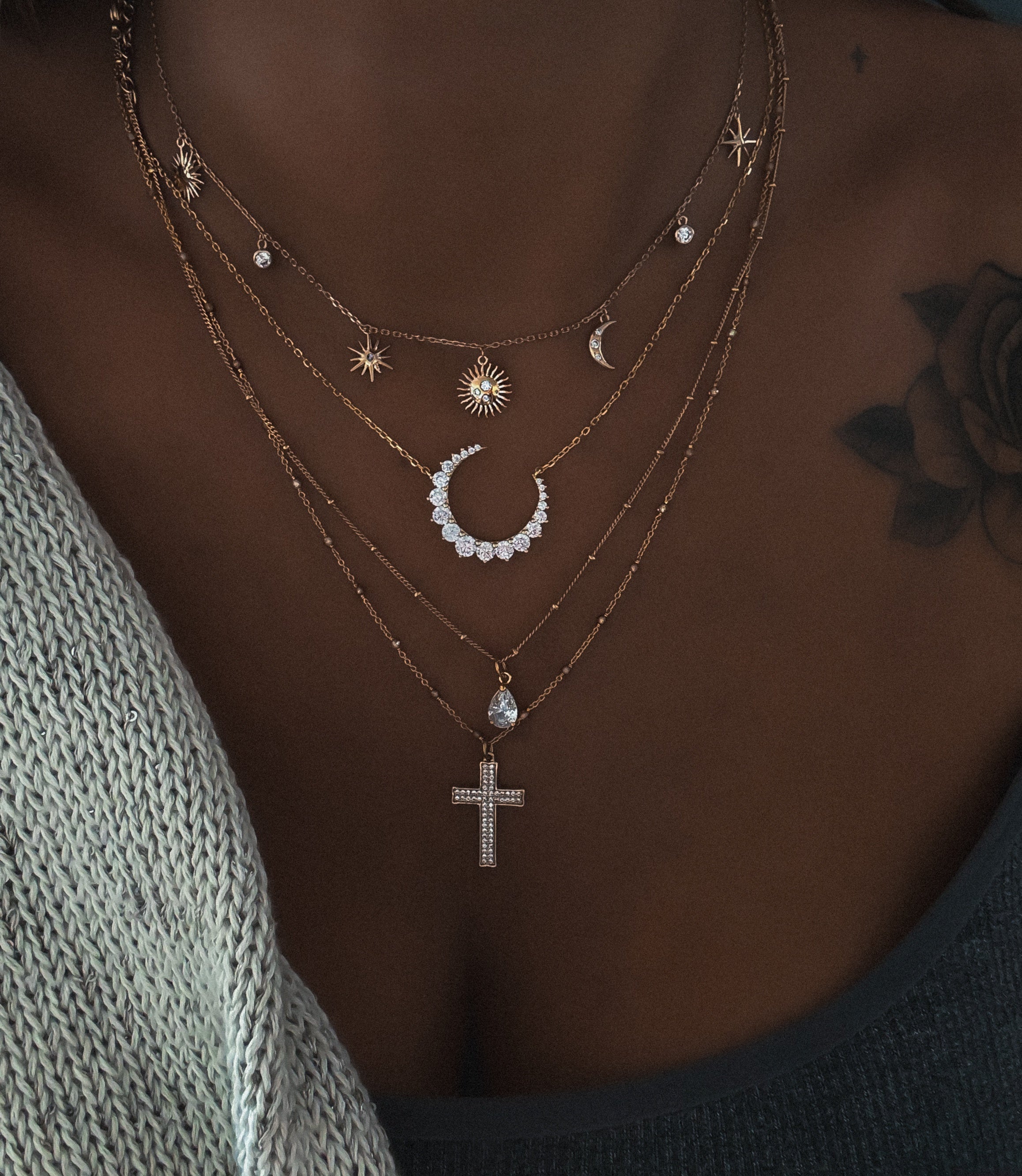 COLLIER "LUNA RIVIERA"