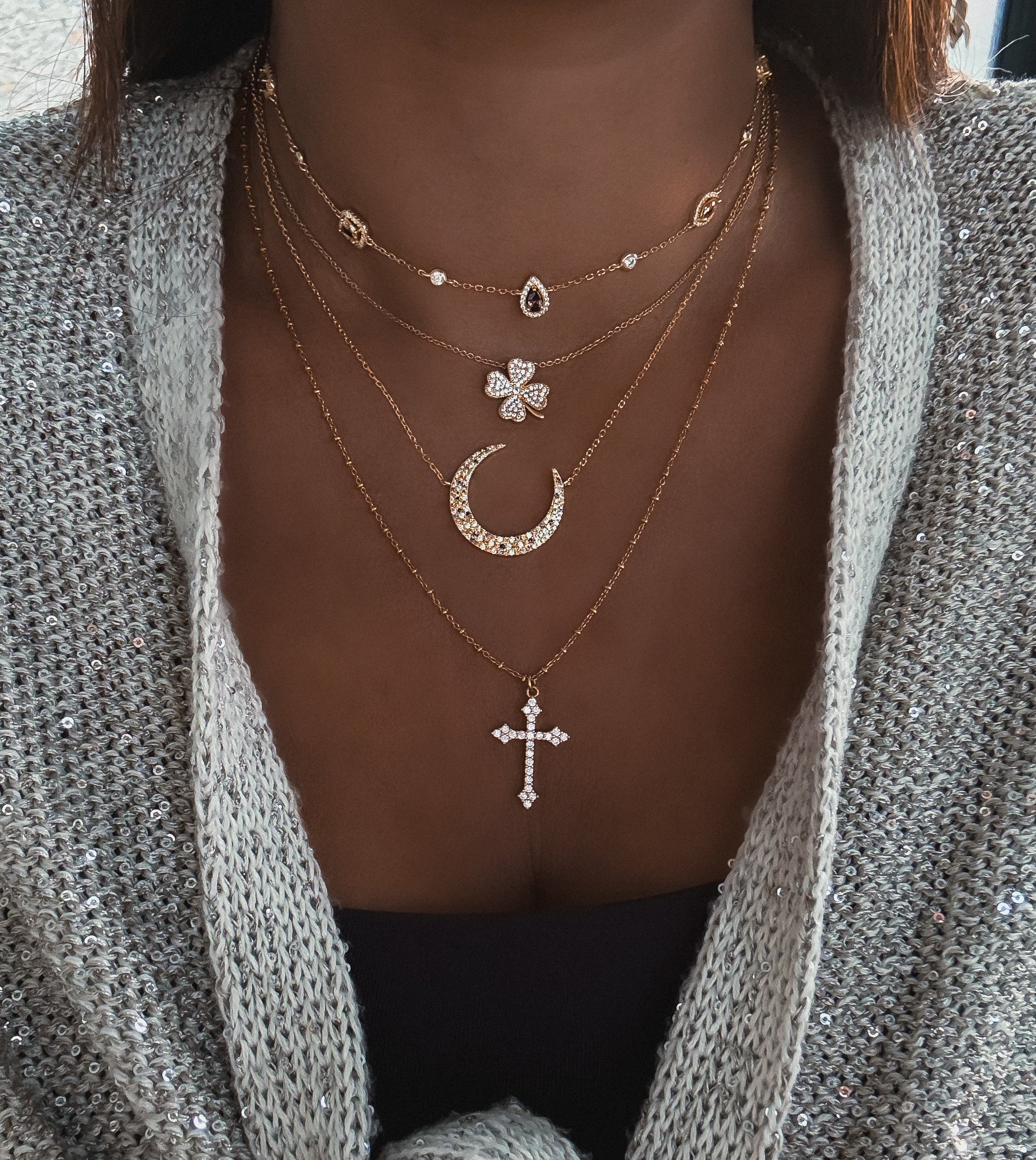 COLLIER "LUNA SLIM CHOCO"