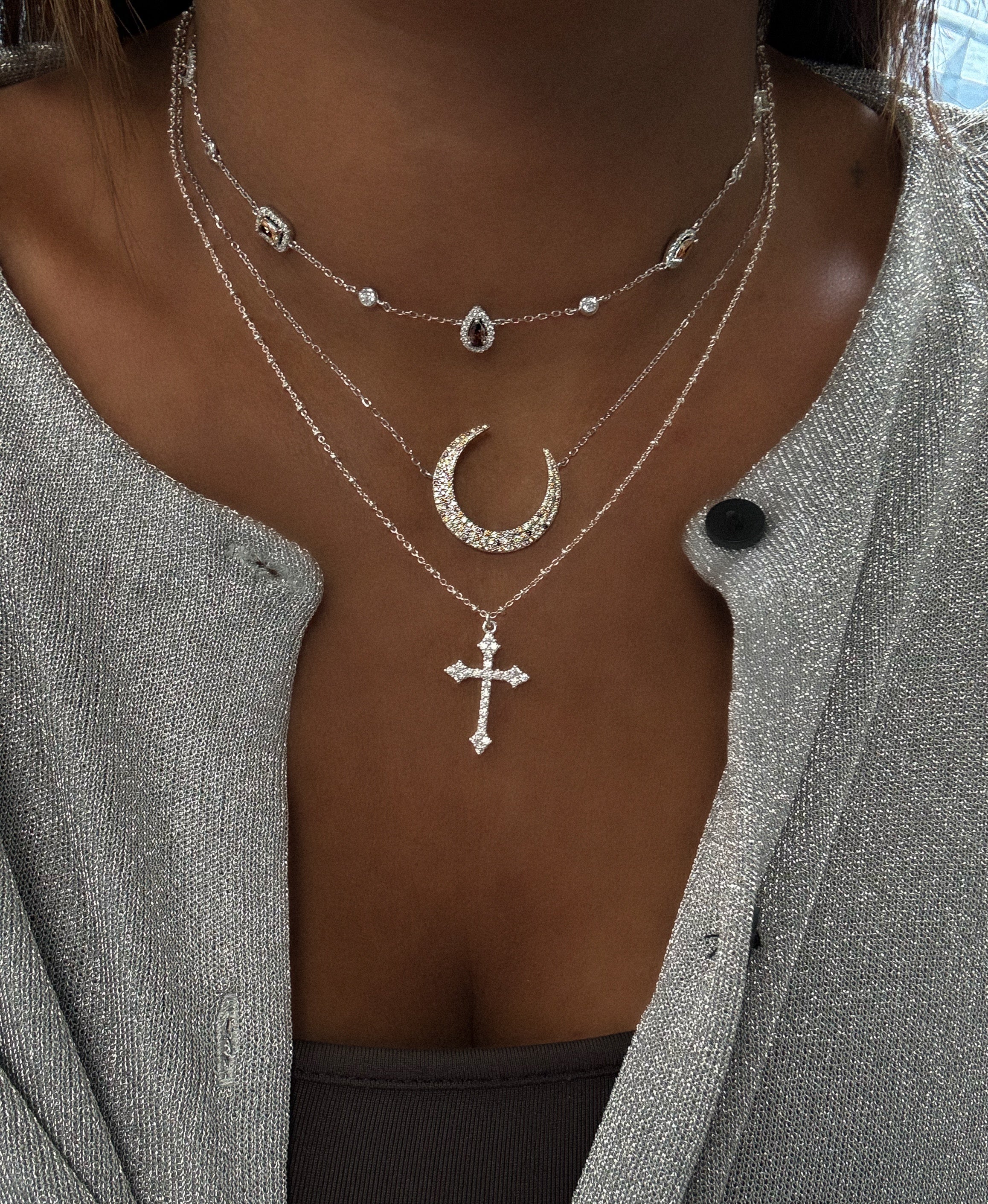 COLLIER "LUNA SLIM CHOCO"