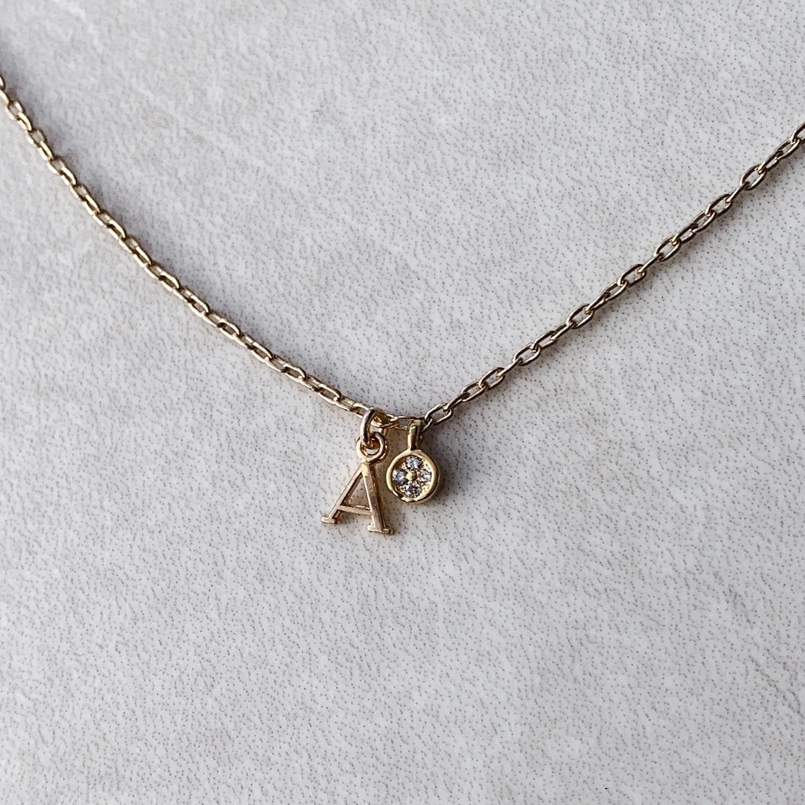 COLLIER "LETRA OR" personnalisable