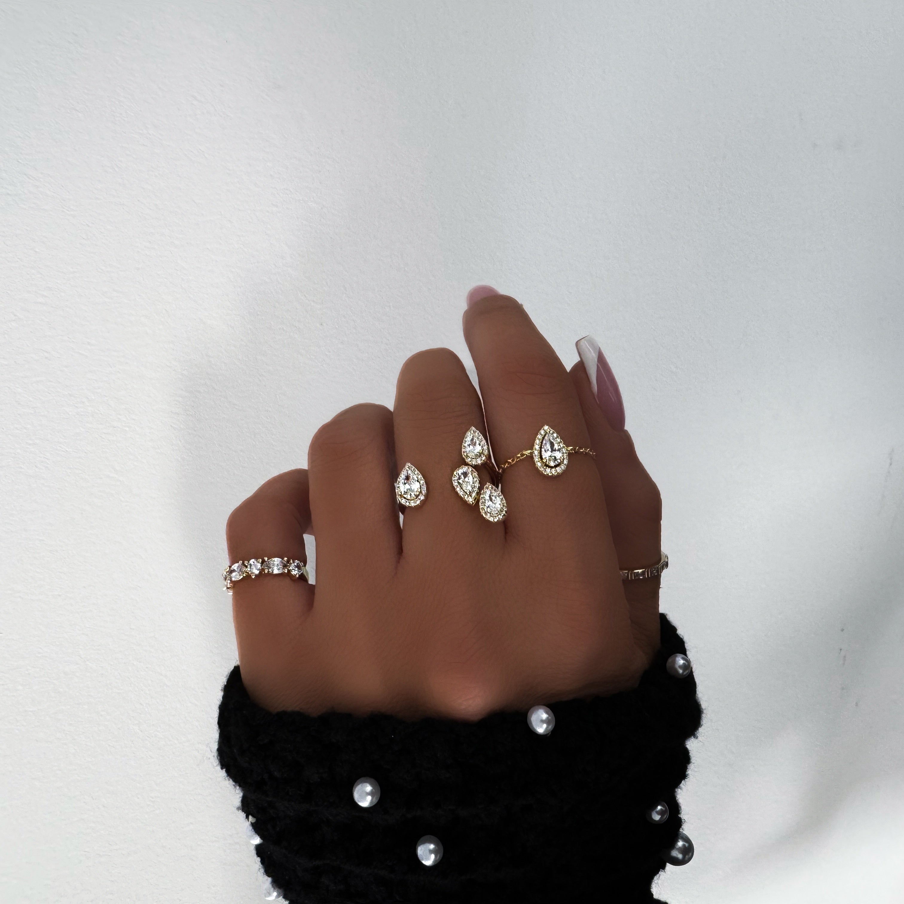 "JAIPUR COLOR ADJUSTABLE" GOLD RING