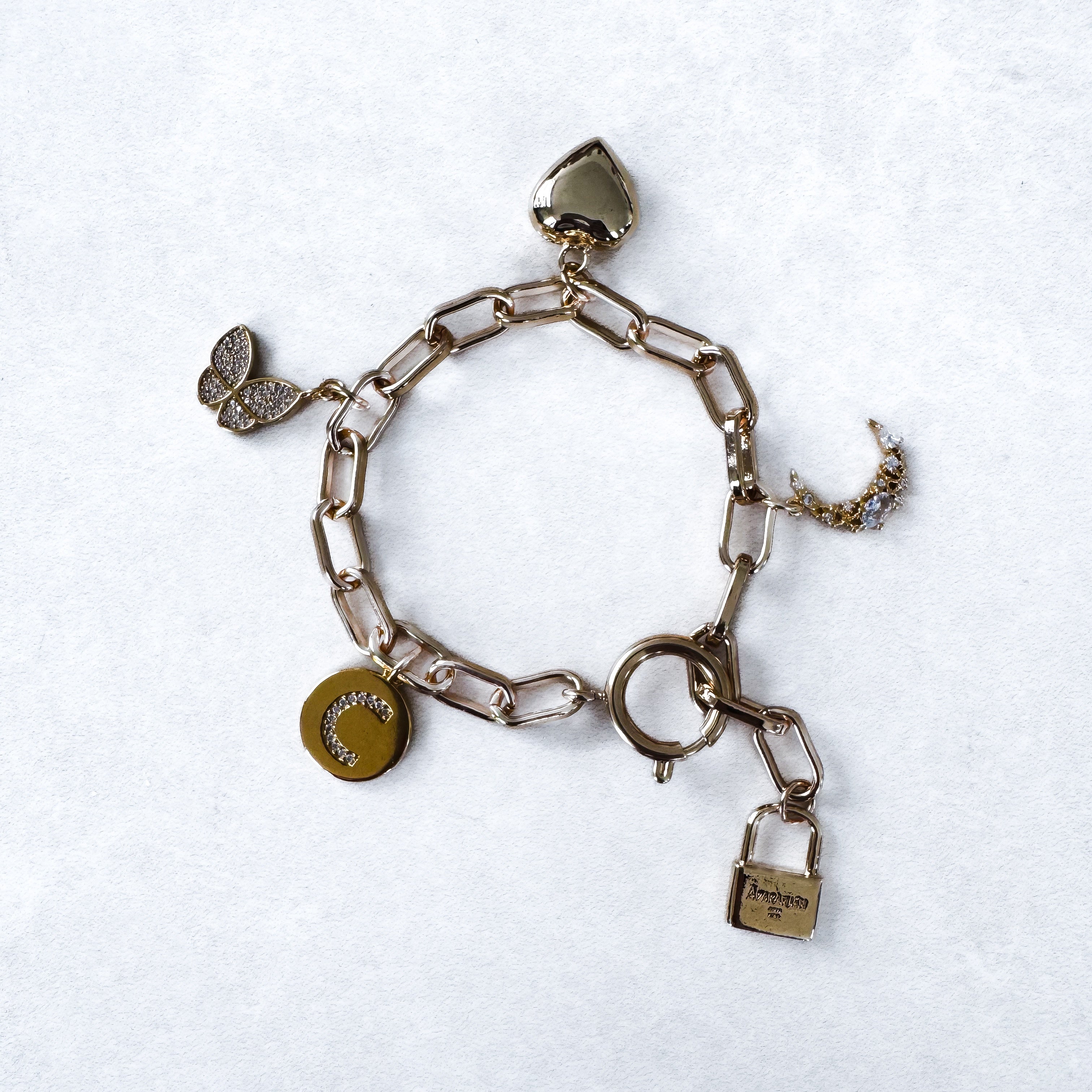 BRACELET "TRENDY OR" PERSONNALISABLE