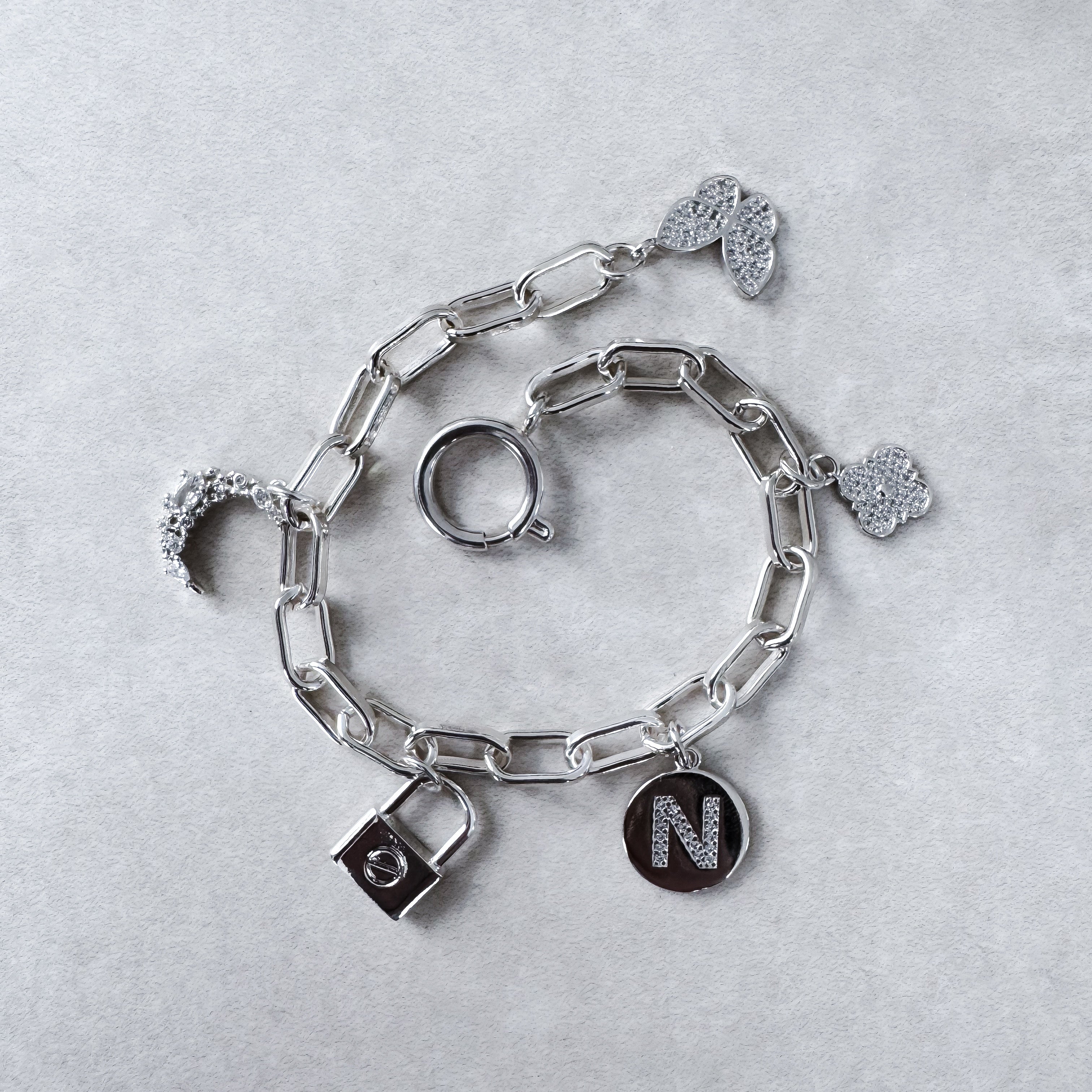 BRACELET "TRENDY ARGENT" PERSONNALISABLE