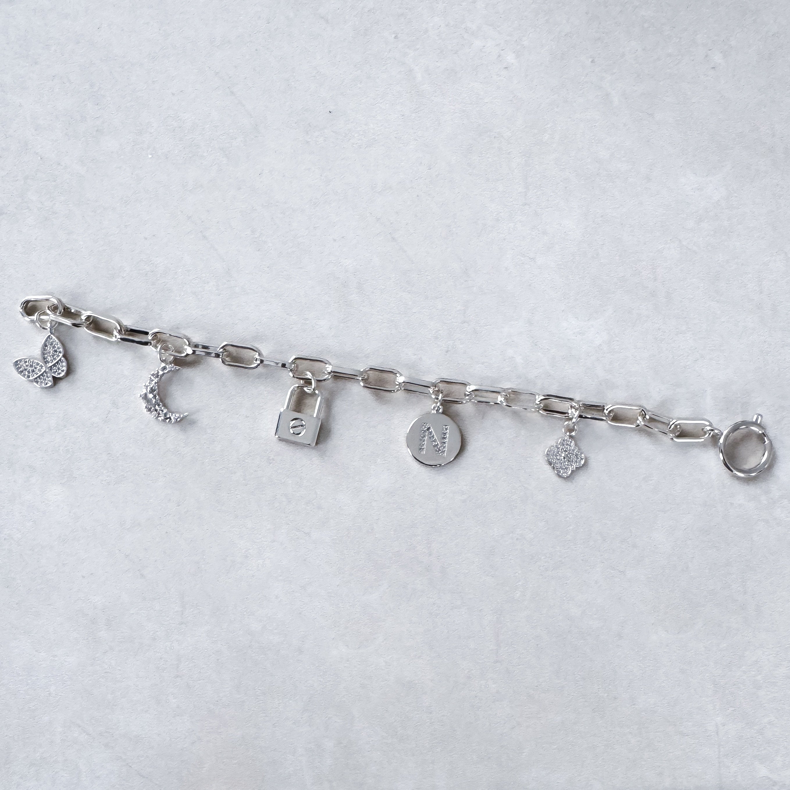 BRACELET "TRENDY ARGENT" PERSONNALISABLE