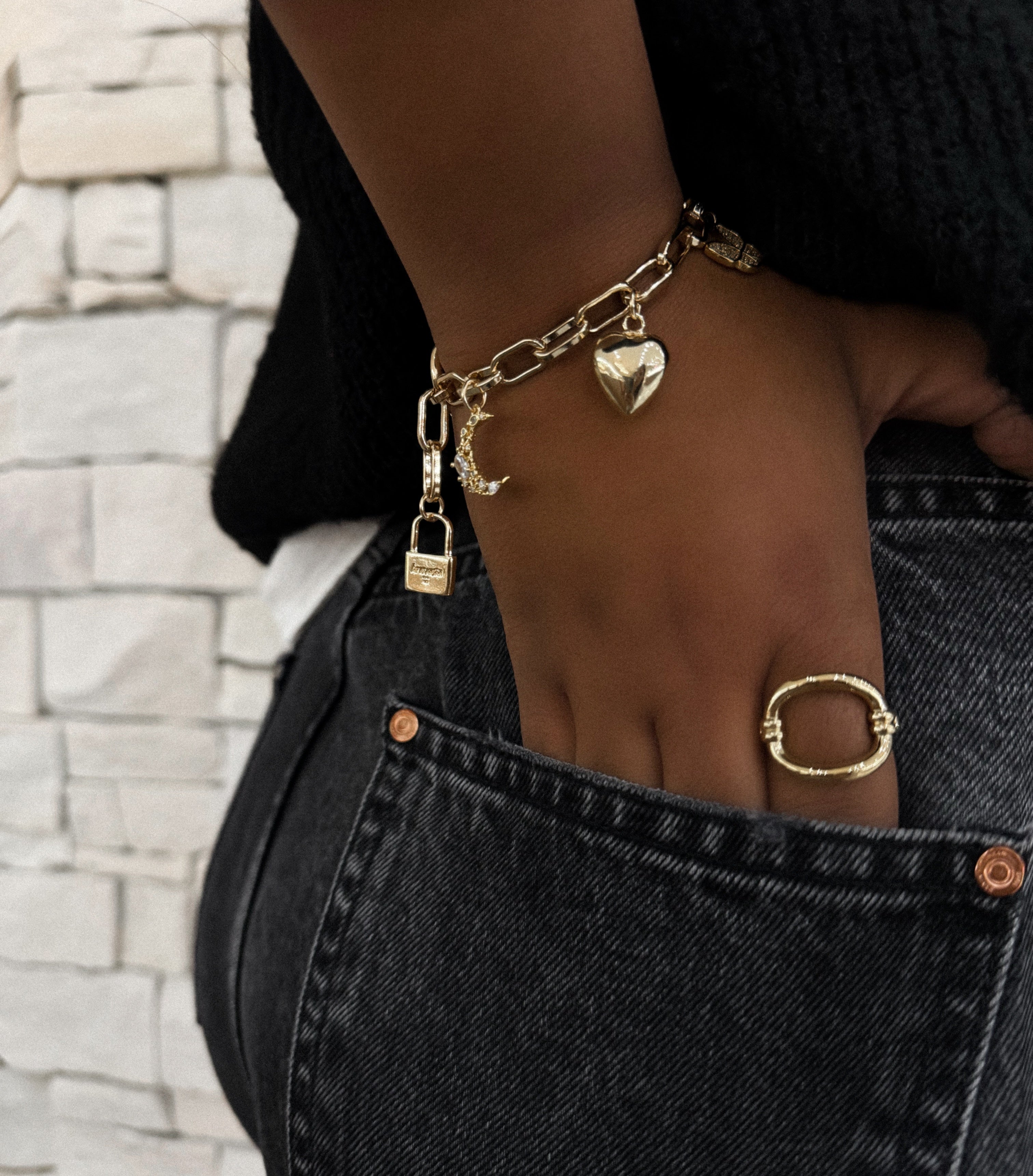 BRACELET "TRENDY OR" PERSONNALISABLE