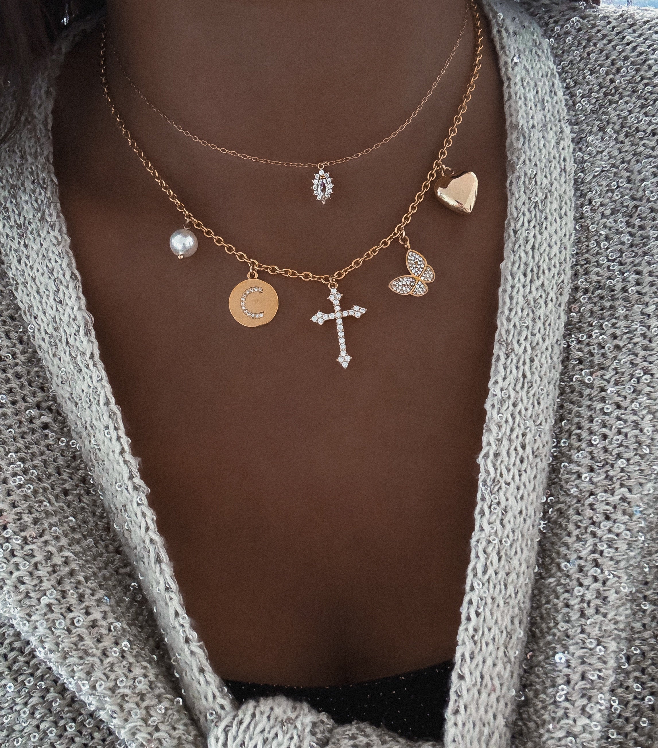 COLLIER "TRENDY OR" PERSONNALISABLE