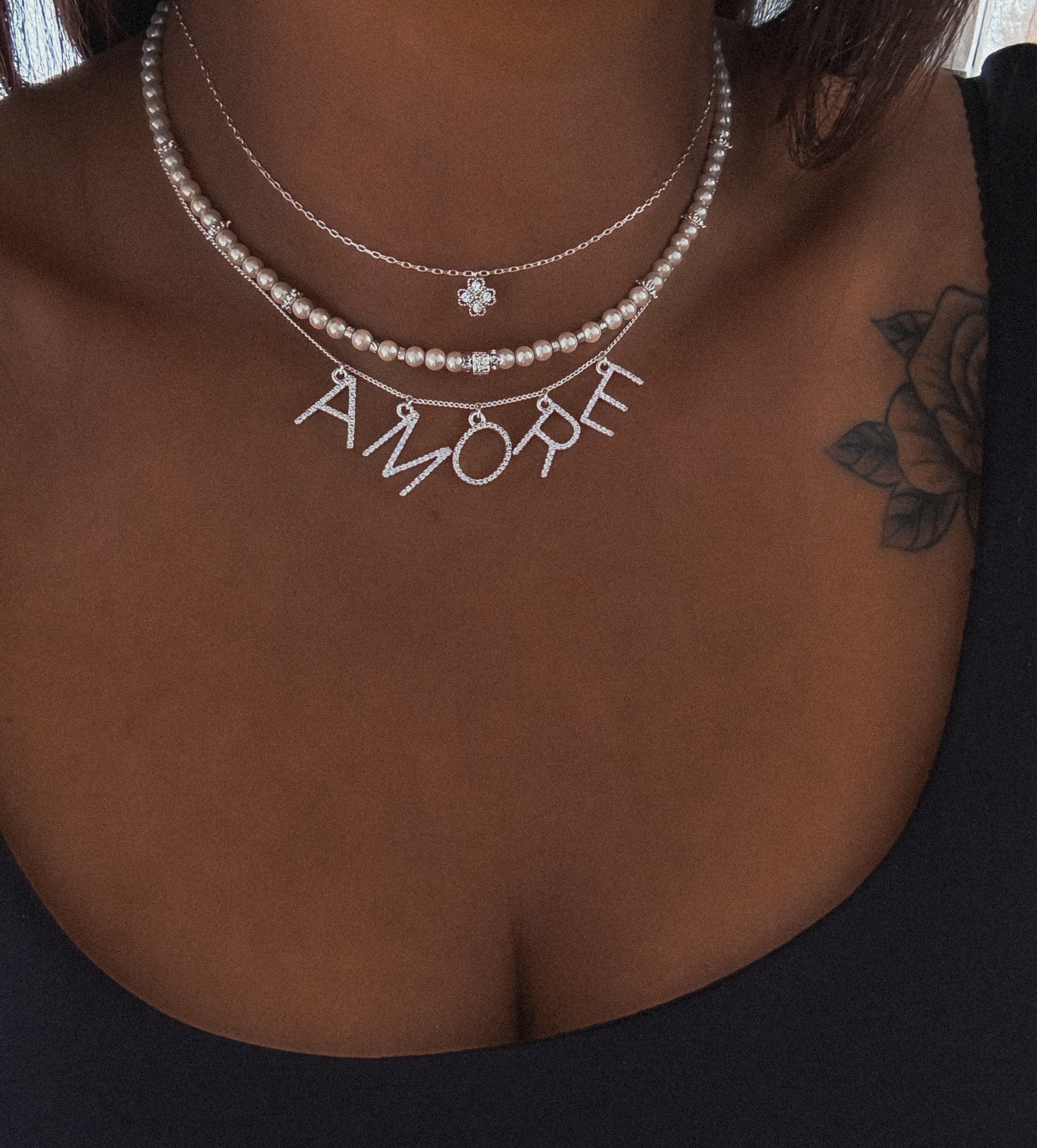 CHOKER "GLAM LETTER" PERSONNALISABLE