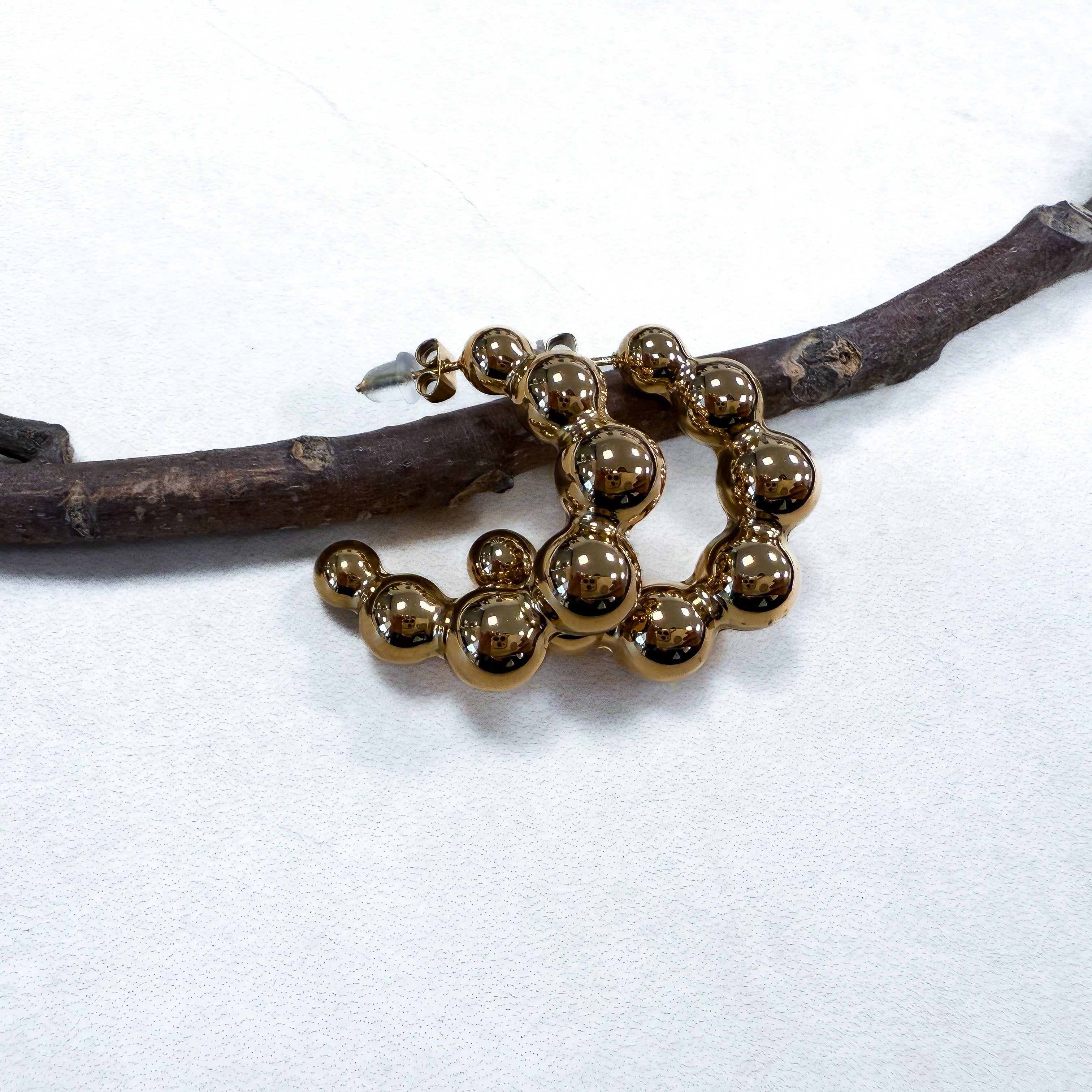 BOUCLES "CREOLES BUBBLE"