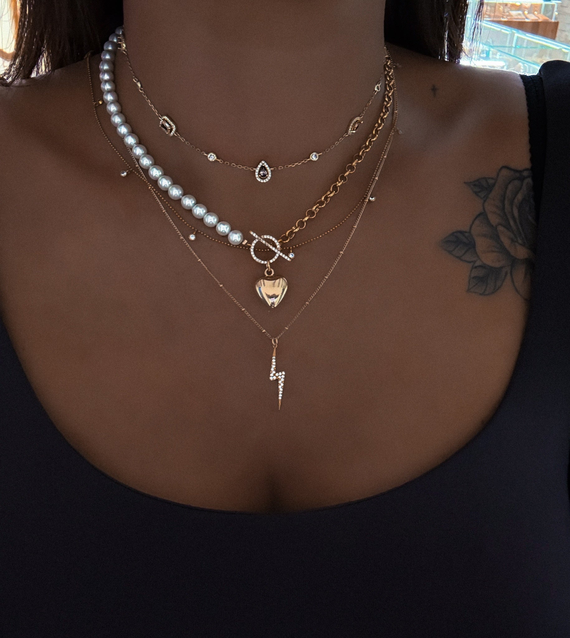 COLLIER "FLASH ZIRCON"