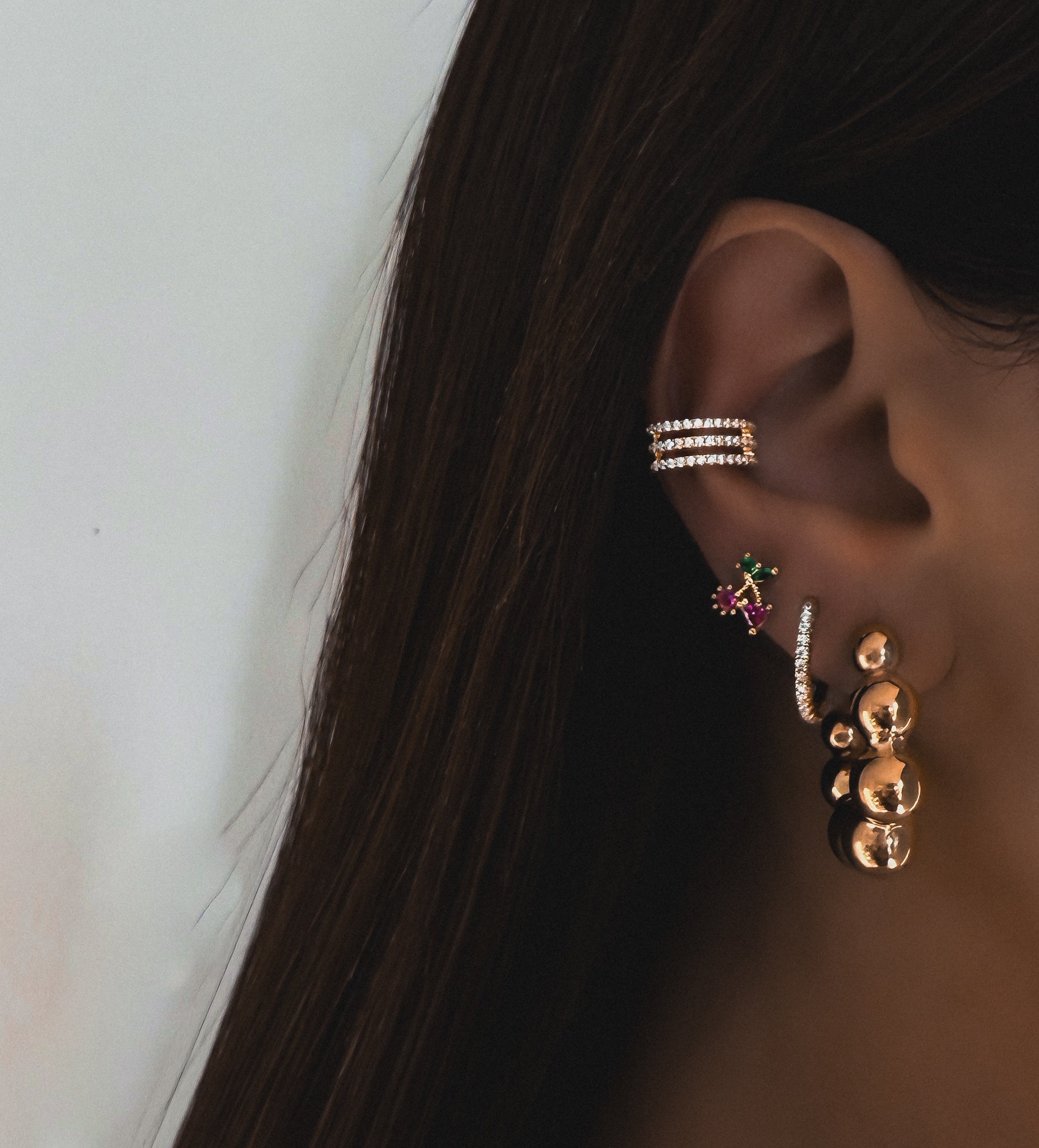 BOUCLES "CREOLES BUBBLE"