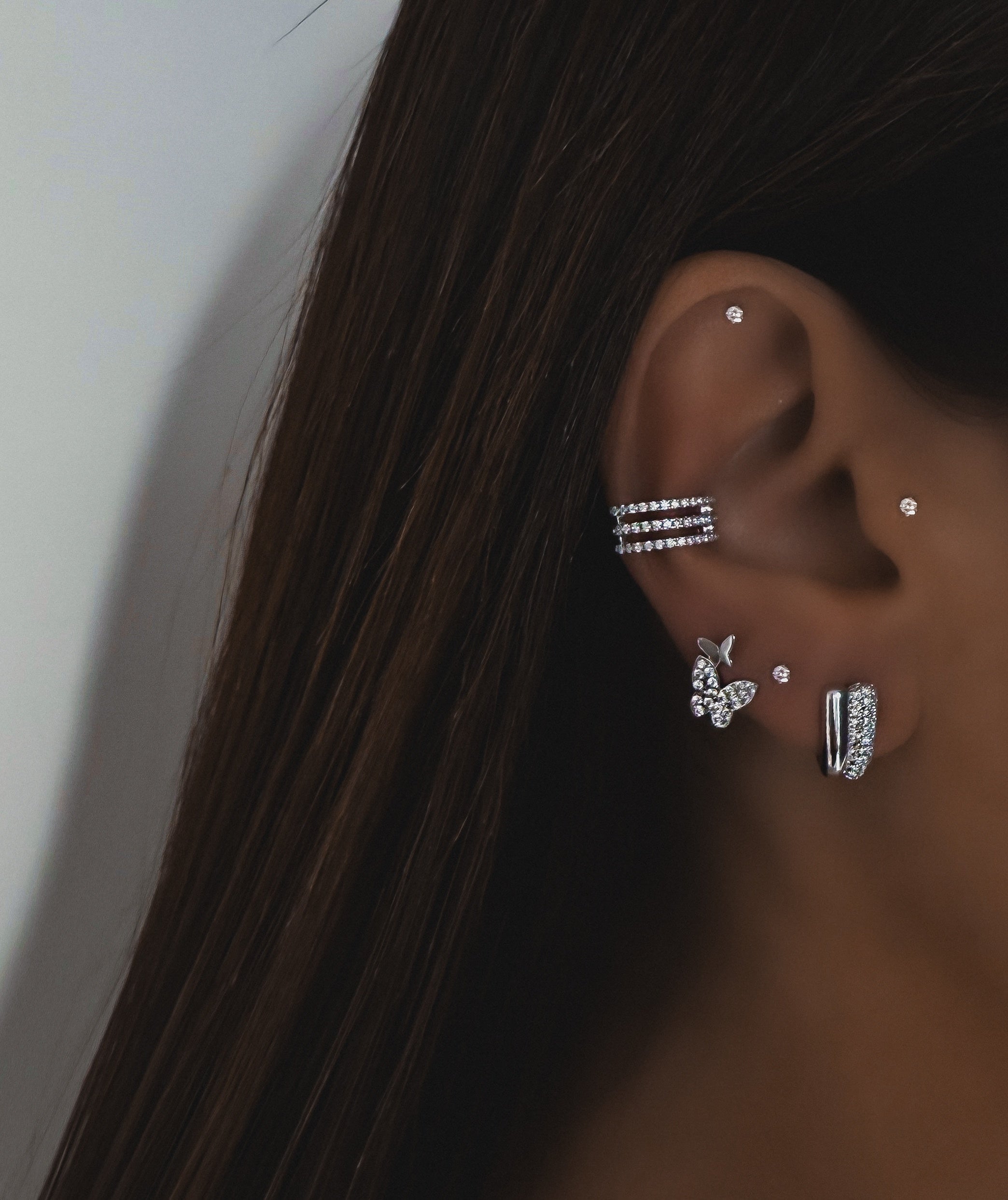 "DOUBLE PAPILLON" EARRING