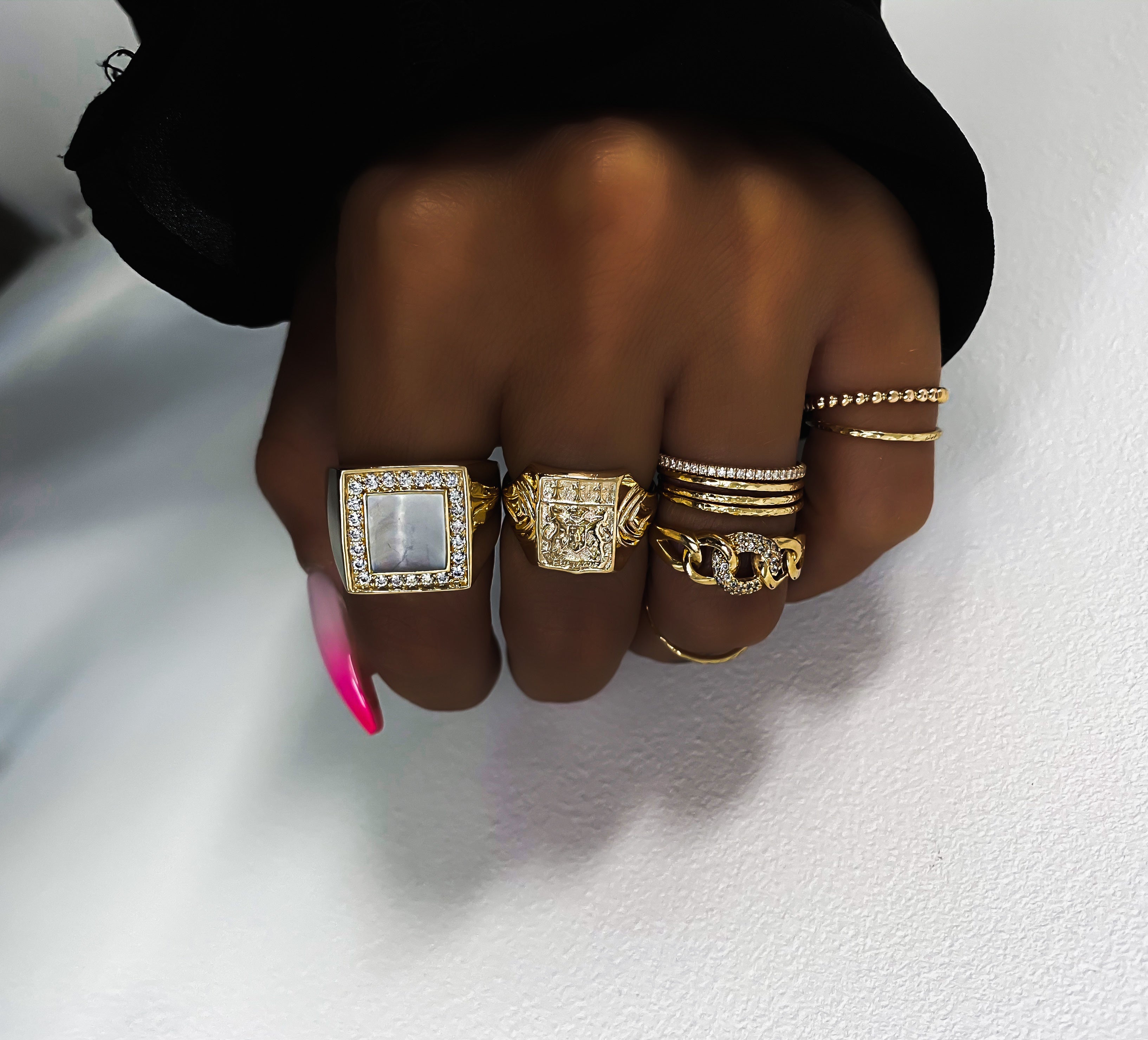 BAGUE "FIDJI MARTELÉ"