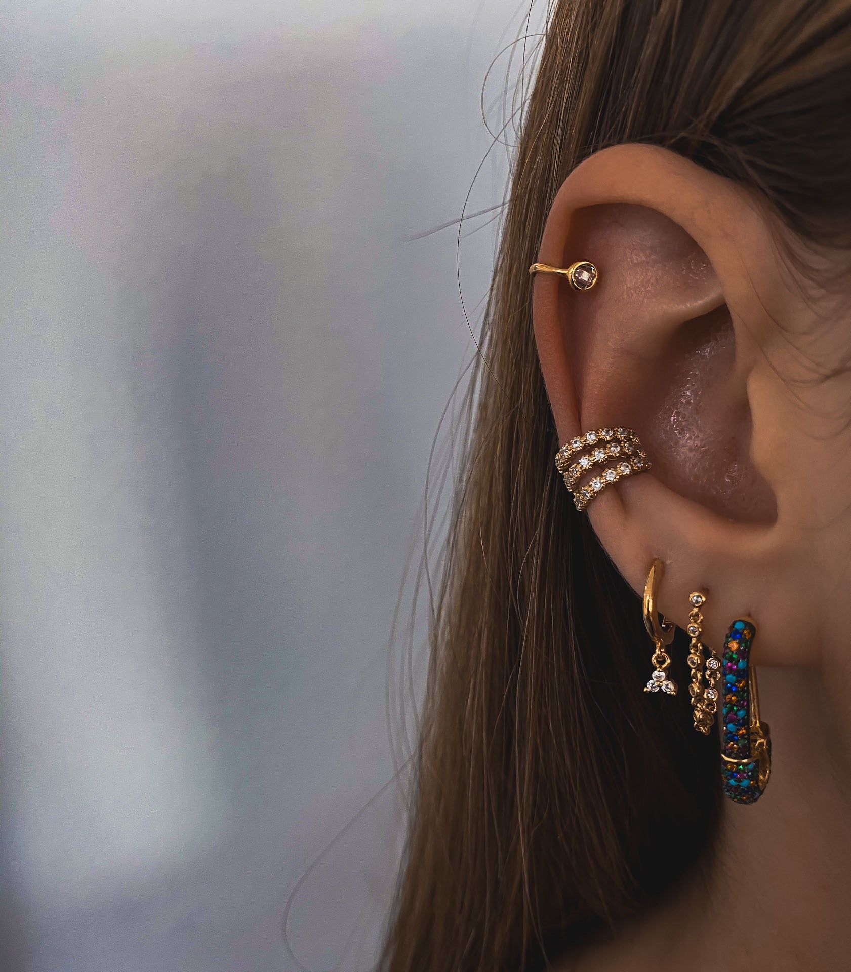 "PIN XL MULTI" EARRING