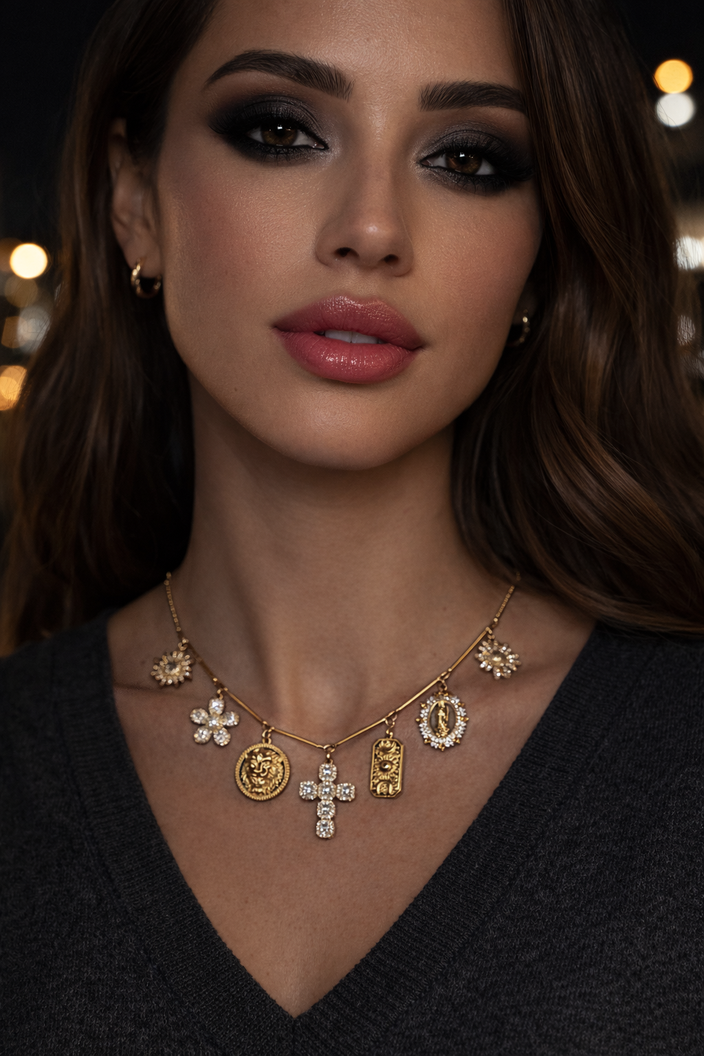 COLLIER "ICON PERSONNALISABLE" GOLD