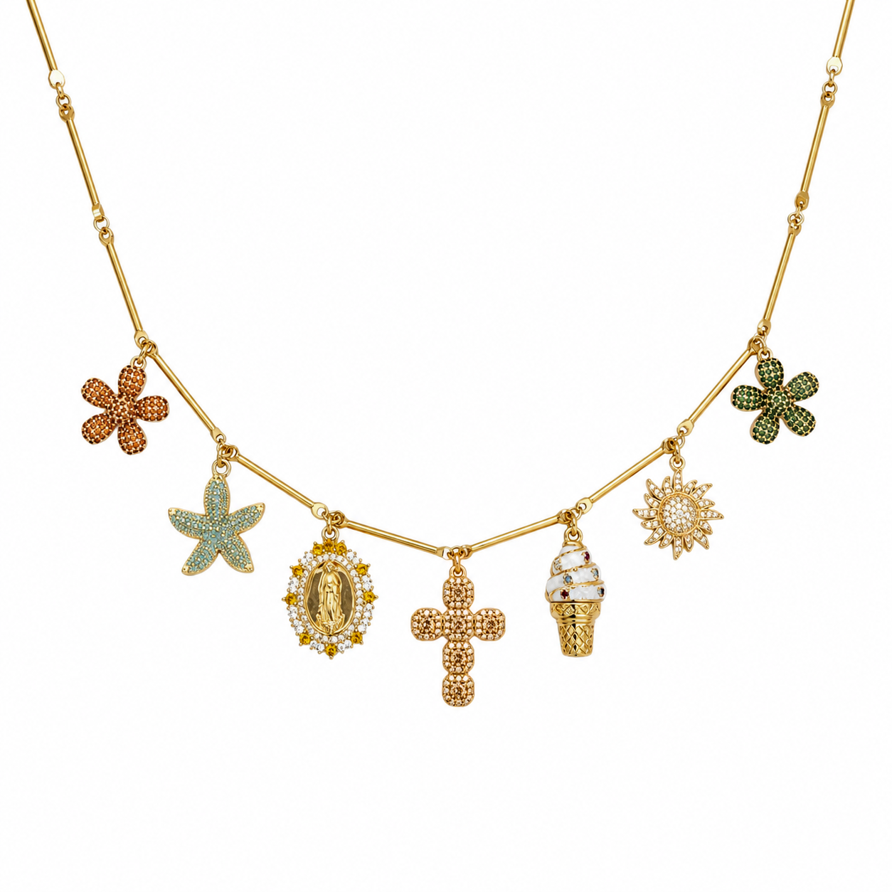 COLLIER "ICON PERSONNALISABLE" GOLD