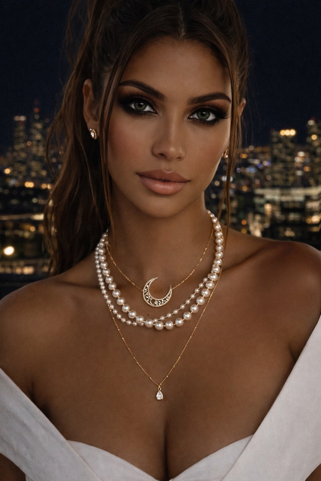 COLLIER "LUNA DENTELLE"