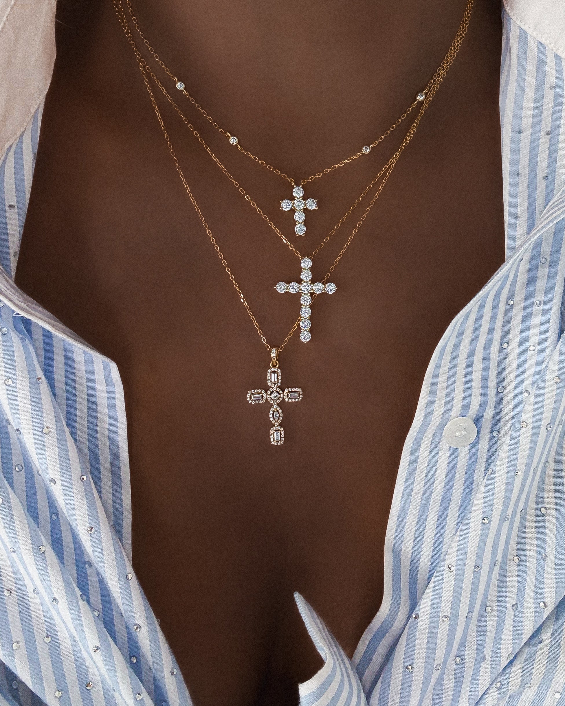 COLLIER "CROSS RIVIERA"