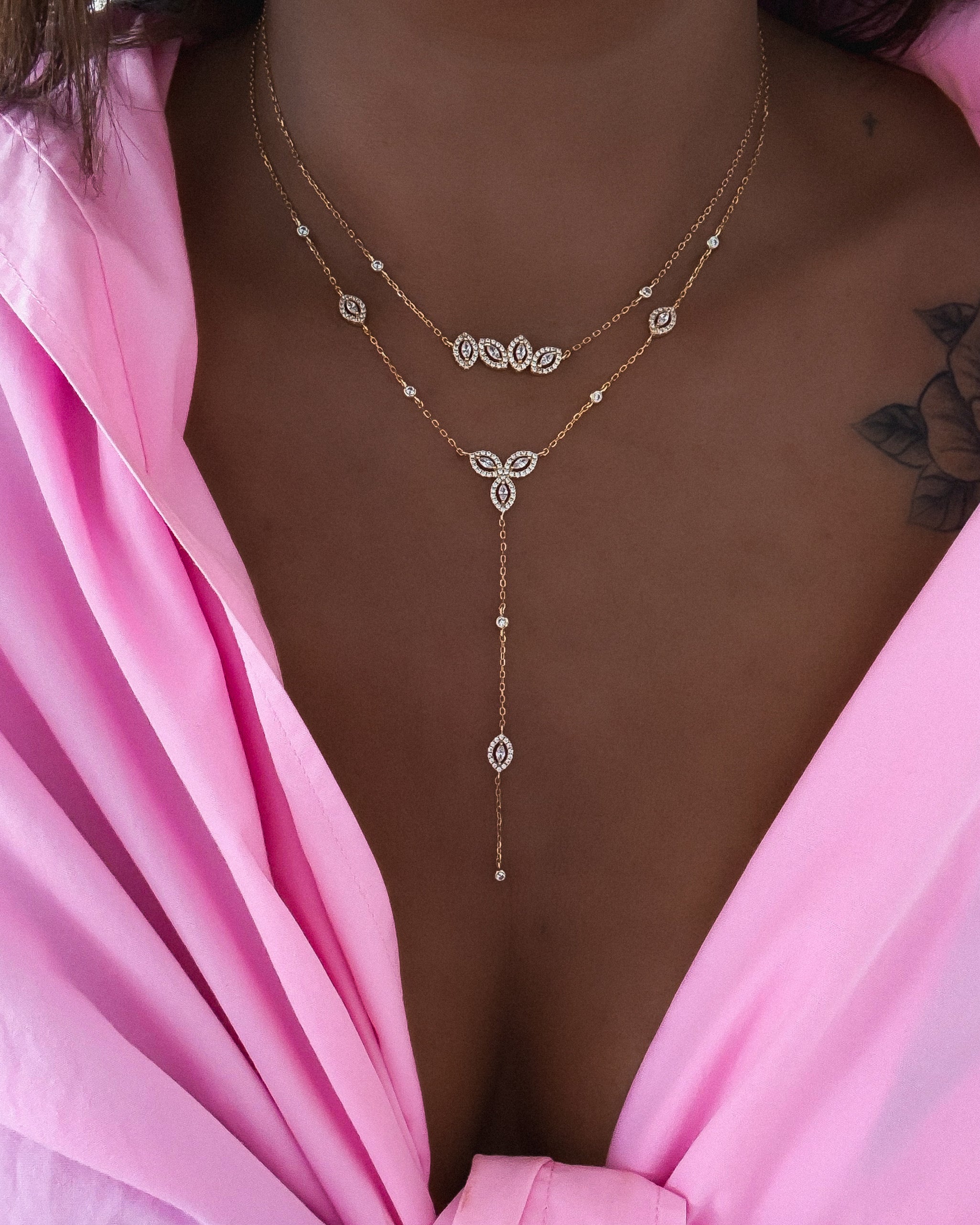 COLLIER "MARQUISE LINE"