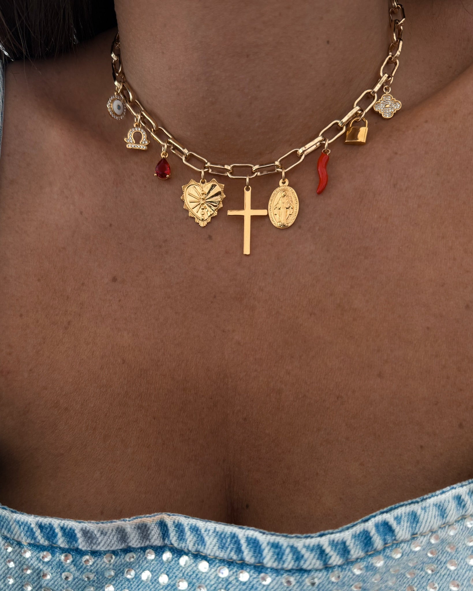 COLLIER "TRENDY OR" PERSONNALISABLE