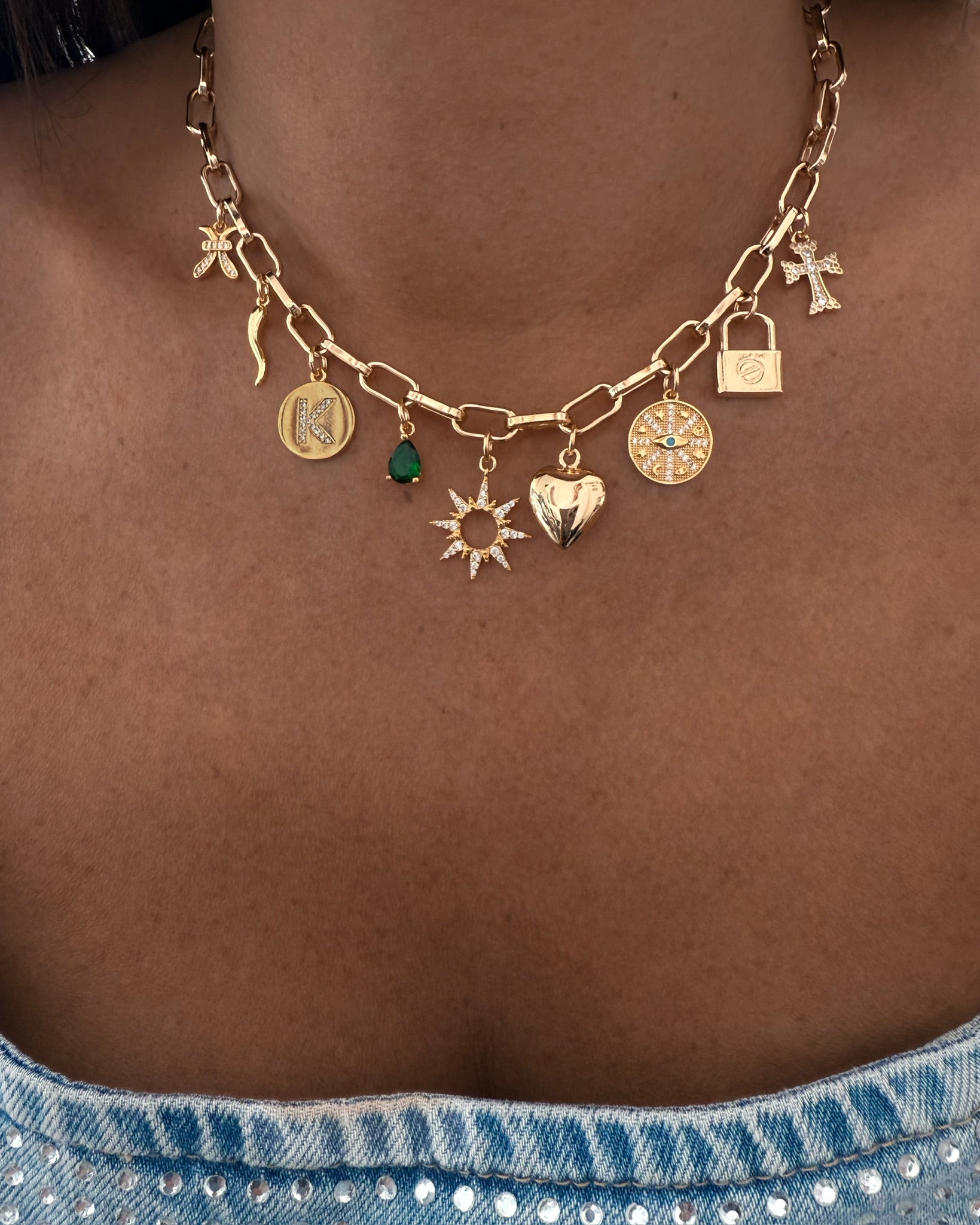 COLLIER "TRENDY OR" PERSONNALISABLE