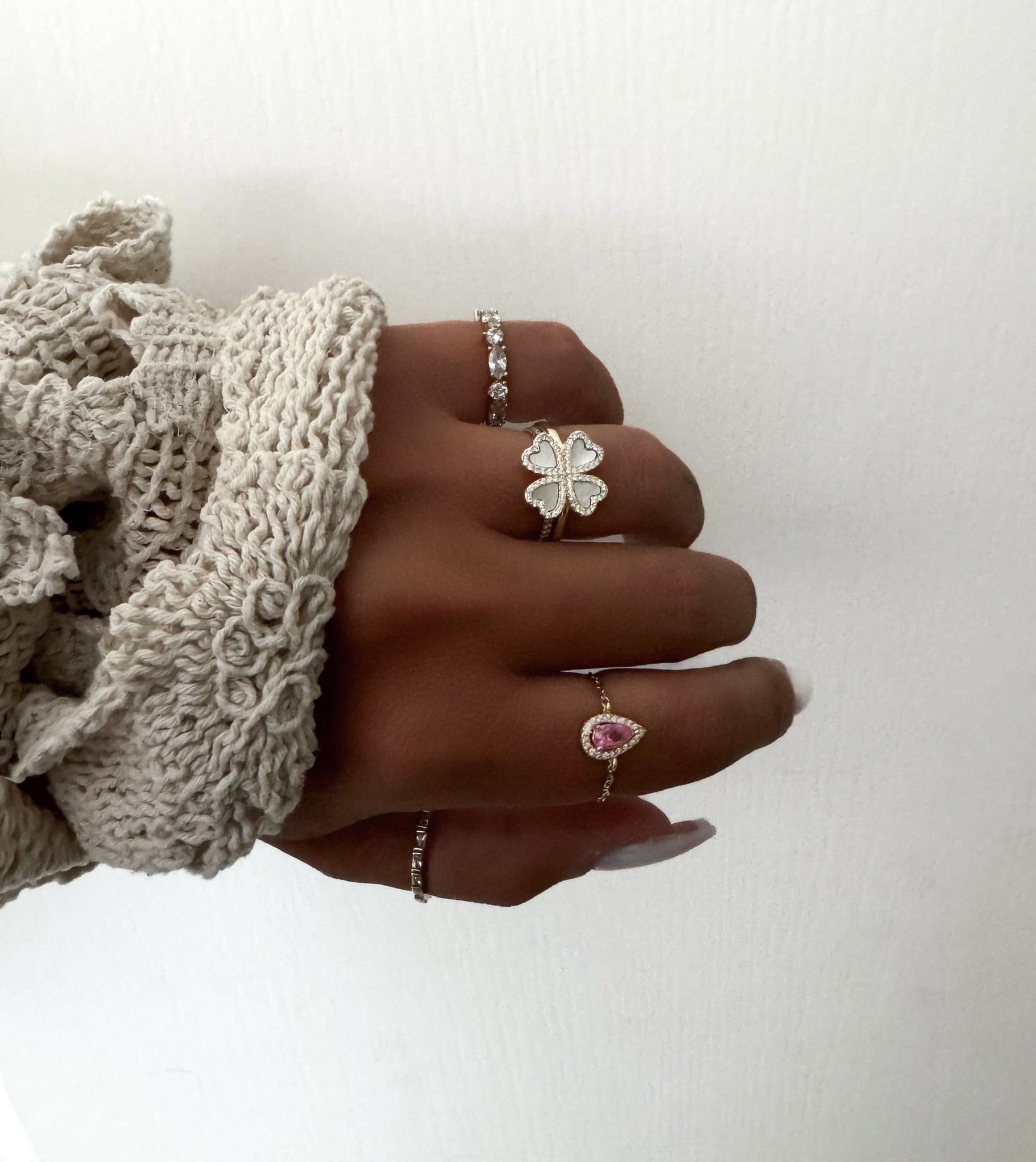 "JAIPUR COLOR ADJUSTABLE" GOLD RING