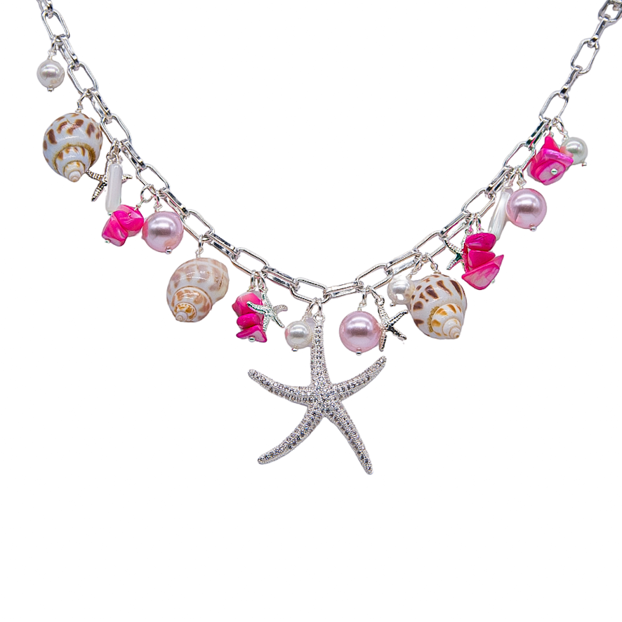 COLLIER "MERMAID ROSE"