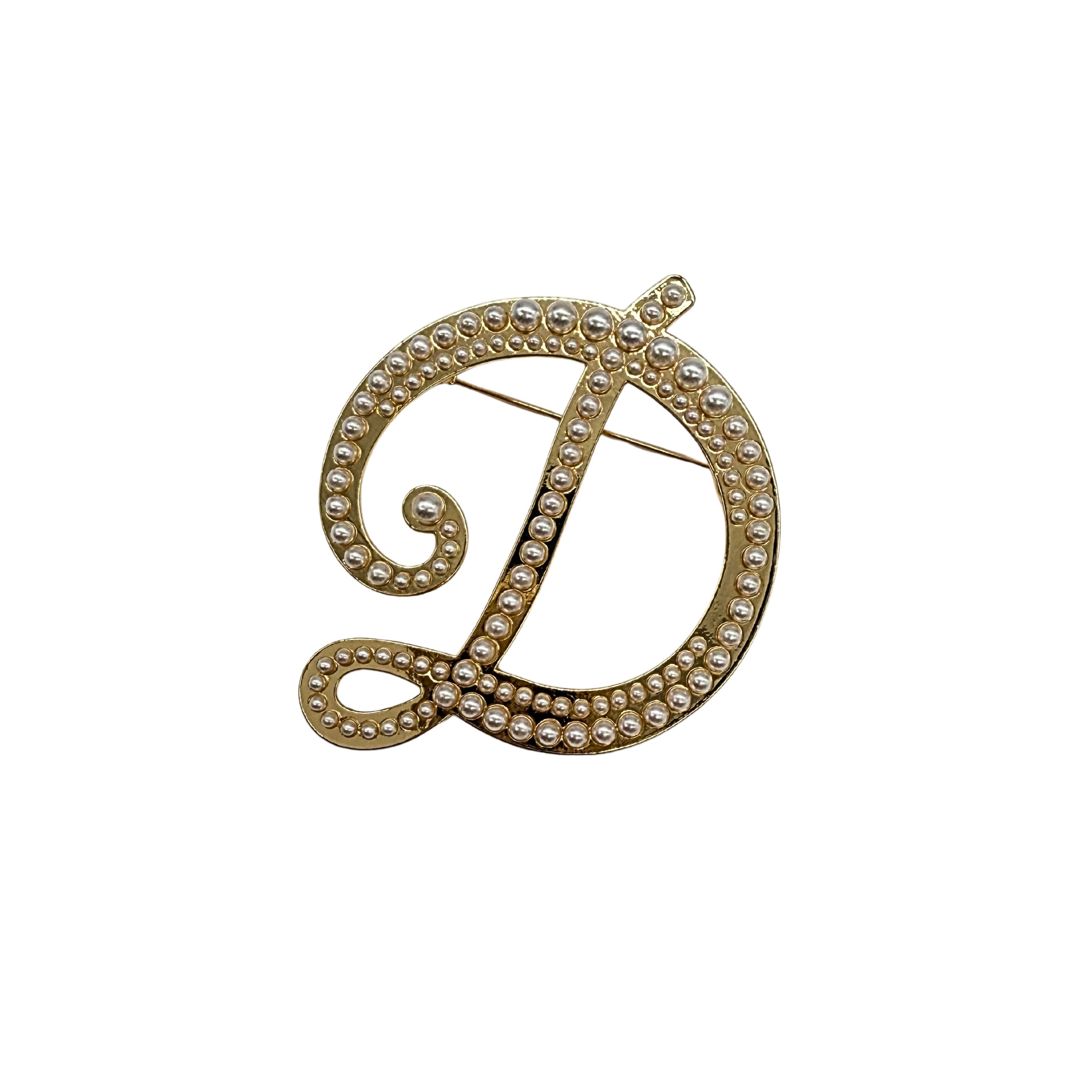 BROCHE "INITIALE PEARL"