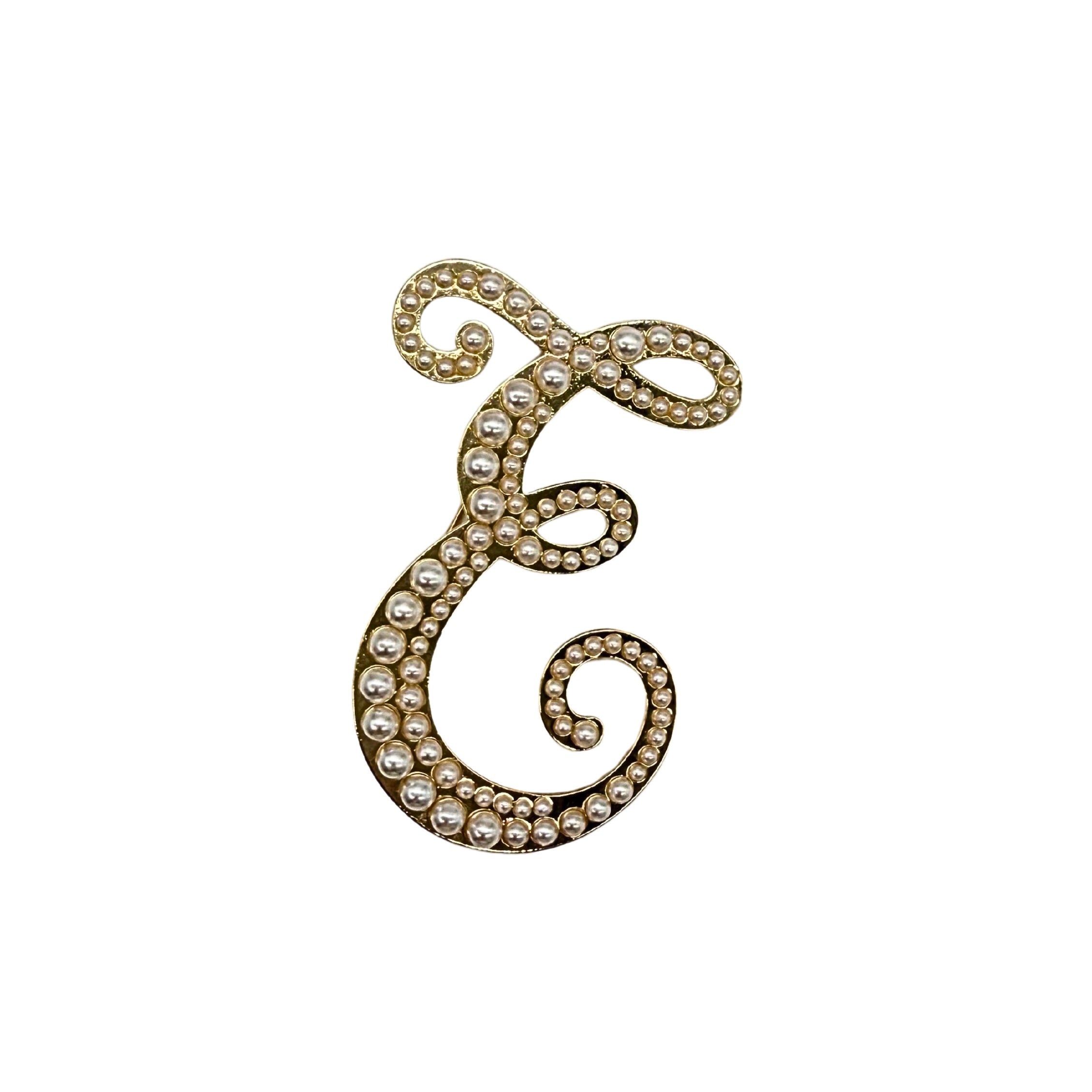 BROCHE "INITIALE PEARL"