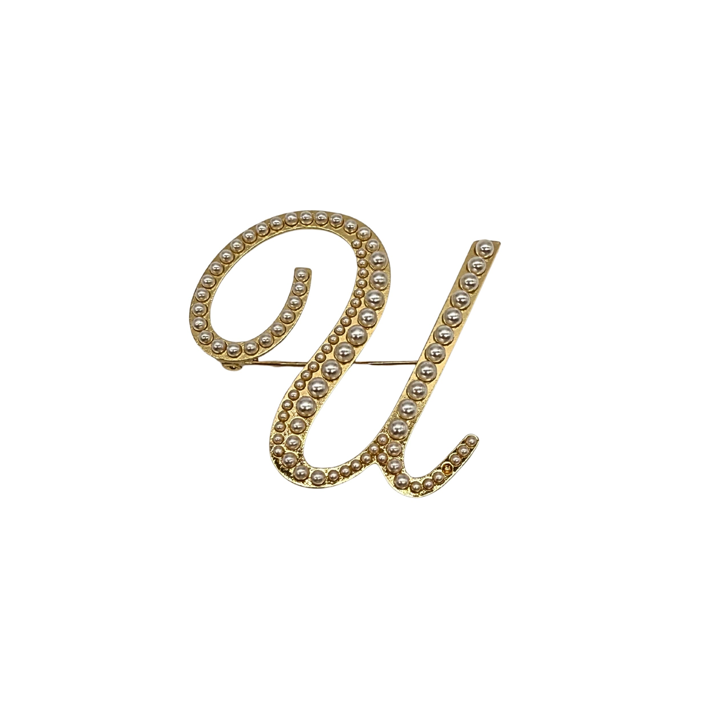 BROCHE "INITIALE PEARL"