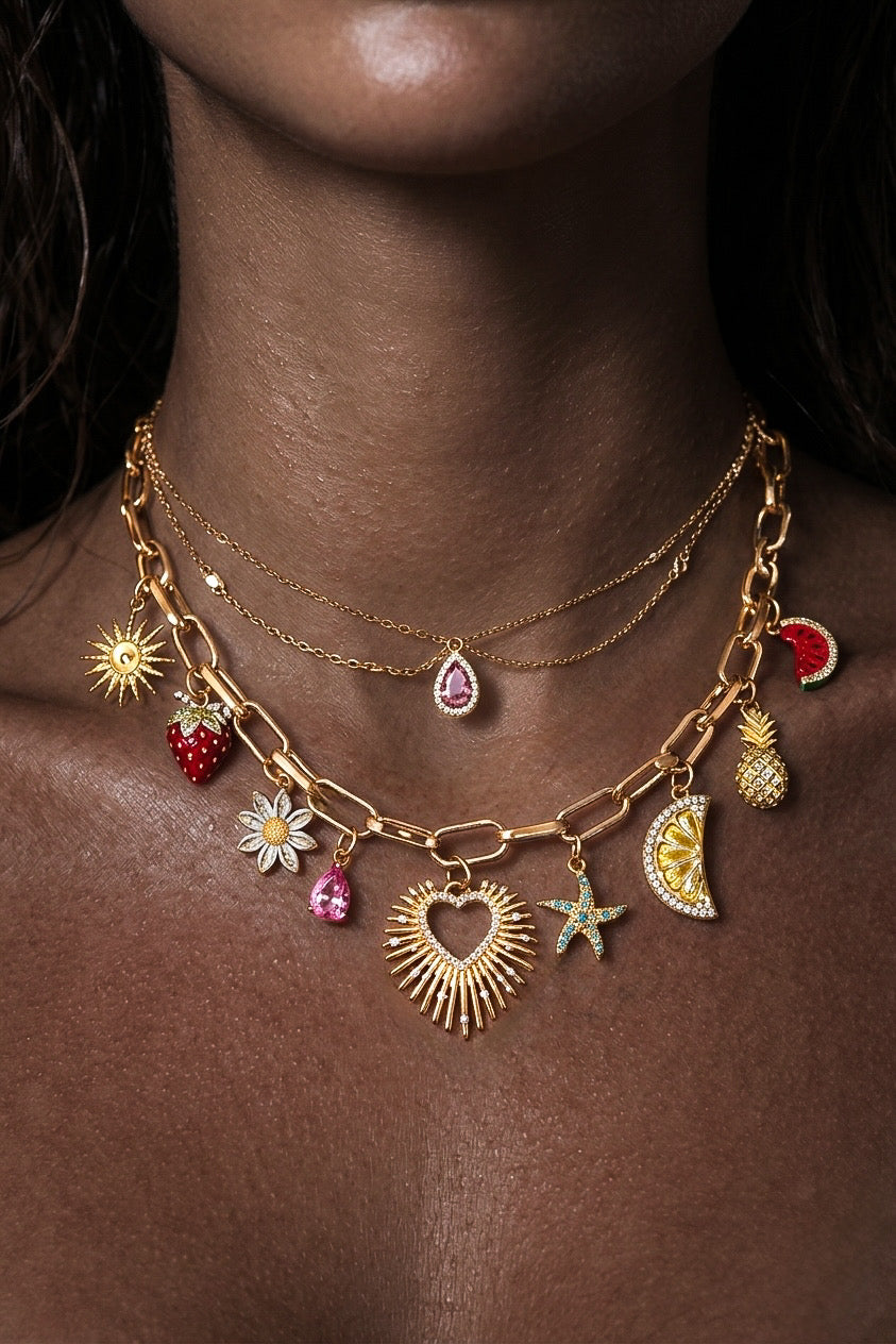 COLLIER "TRENDY OR" PERSONNALISABLE