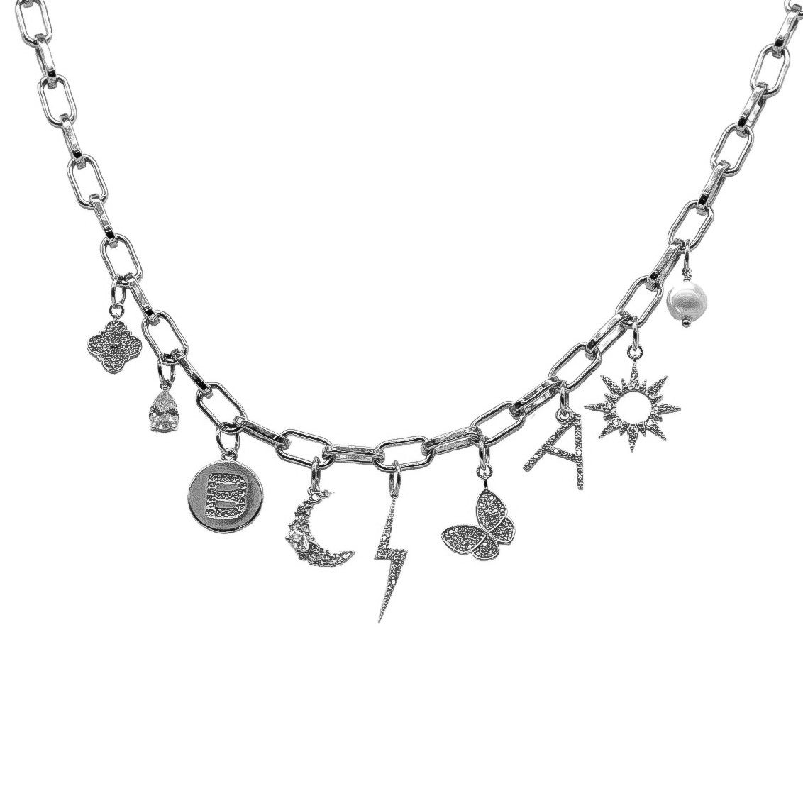 CUSTOMIZABLE "TRENDY SILVER" NECKLACE