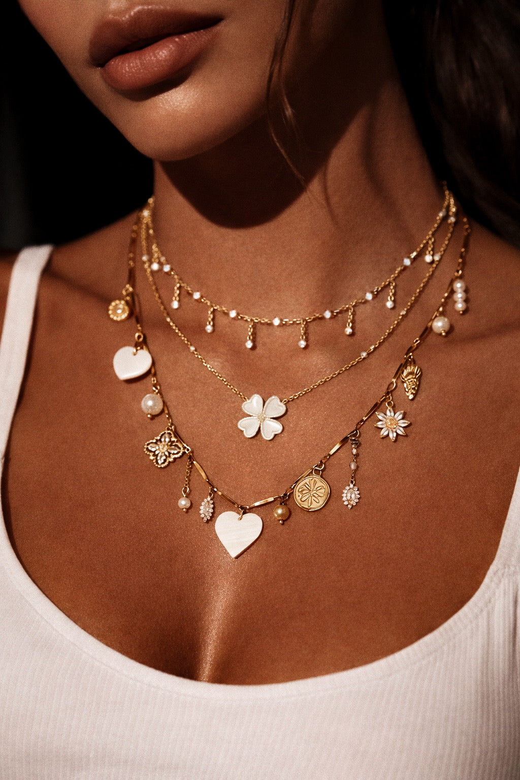 COLLIER "WHITE LOVE"