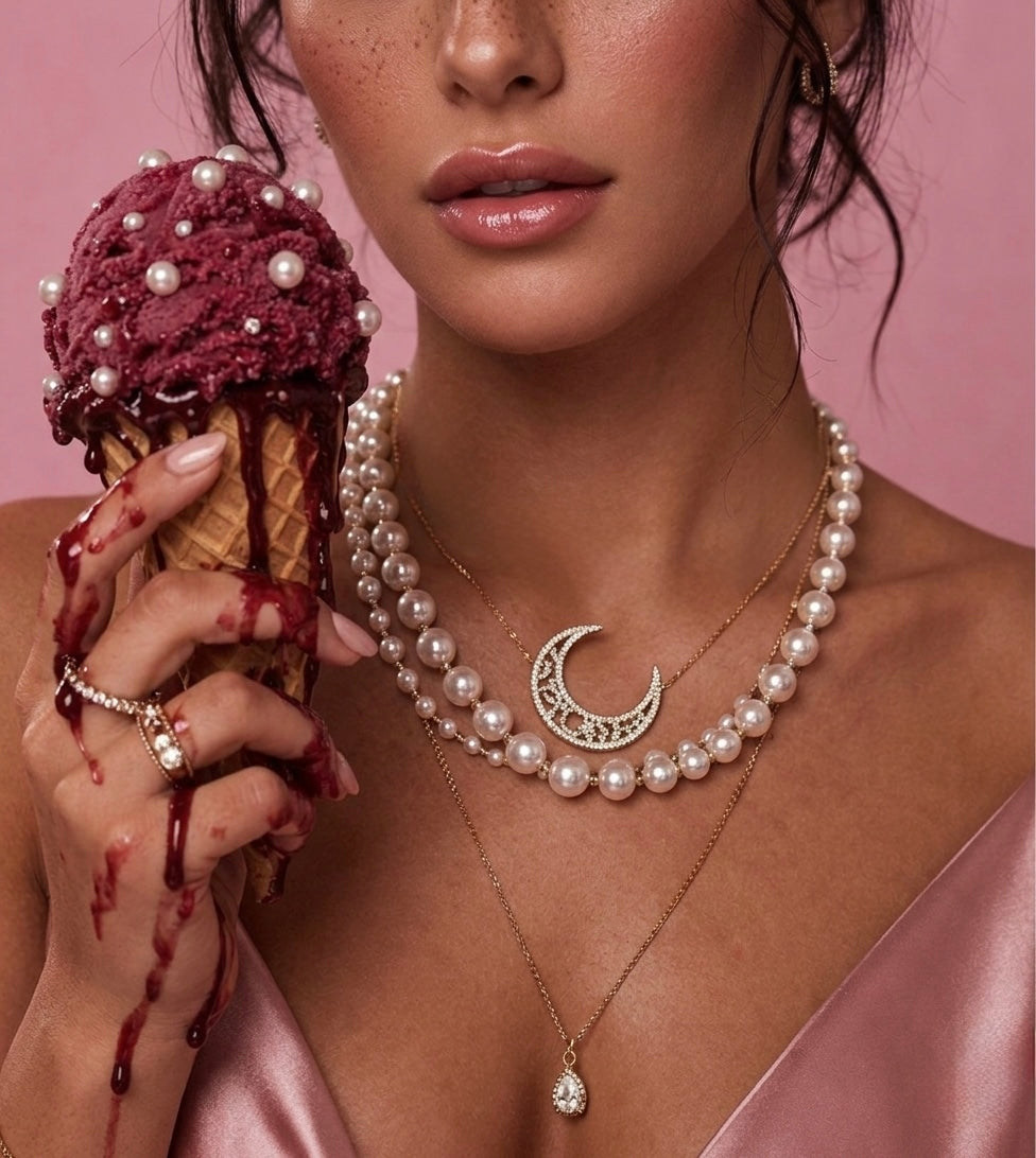 COLLIER "LUNA DENTELLE"