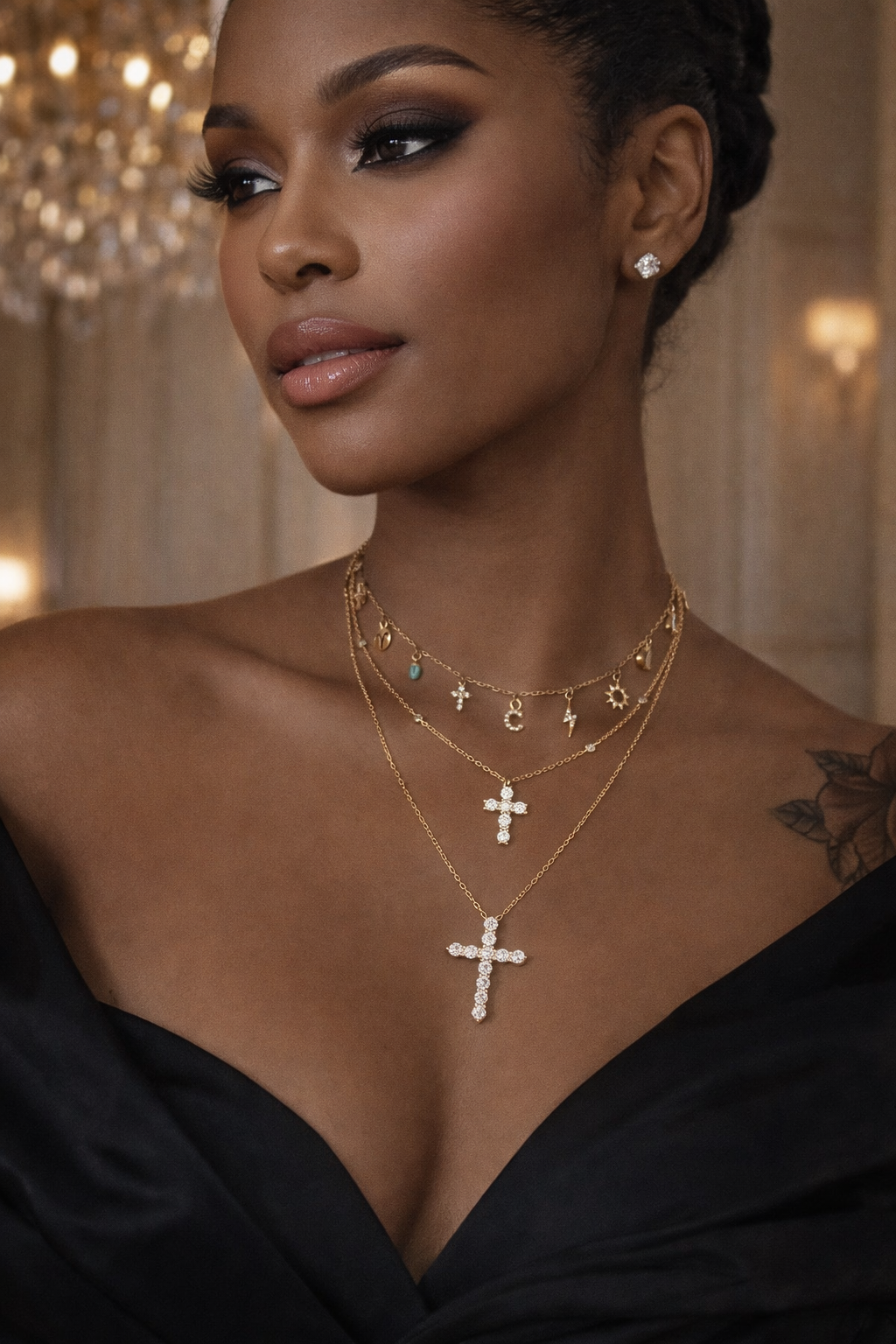 COLLIER "CROSS RIVIERA"