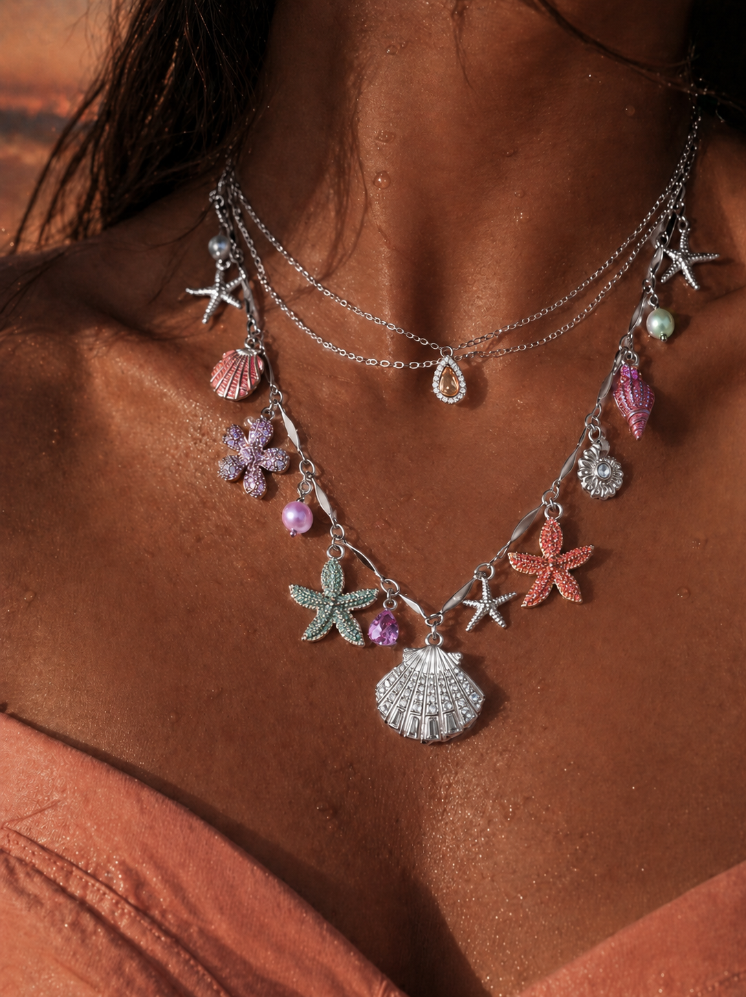 "POPCORN" NECKLACE