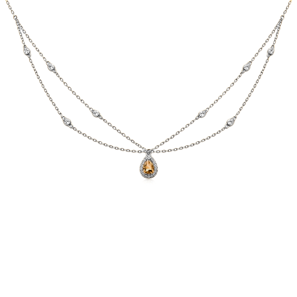 CHOKER "JAIPUR DENTELLE CHAMPAGNE"