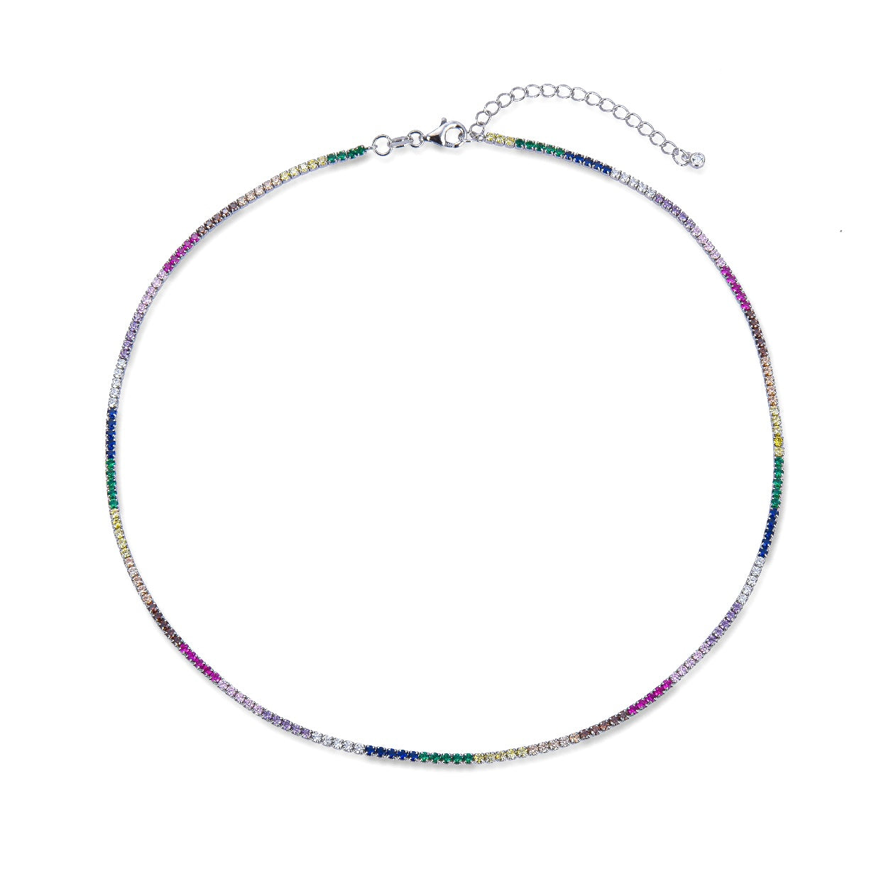 COLLIER "RIVIERA RAINBOW"