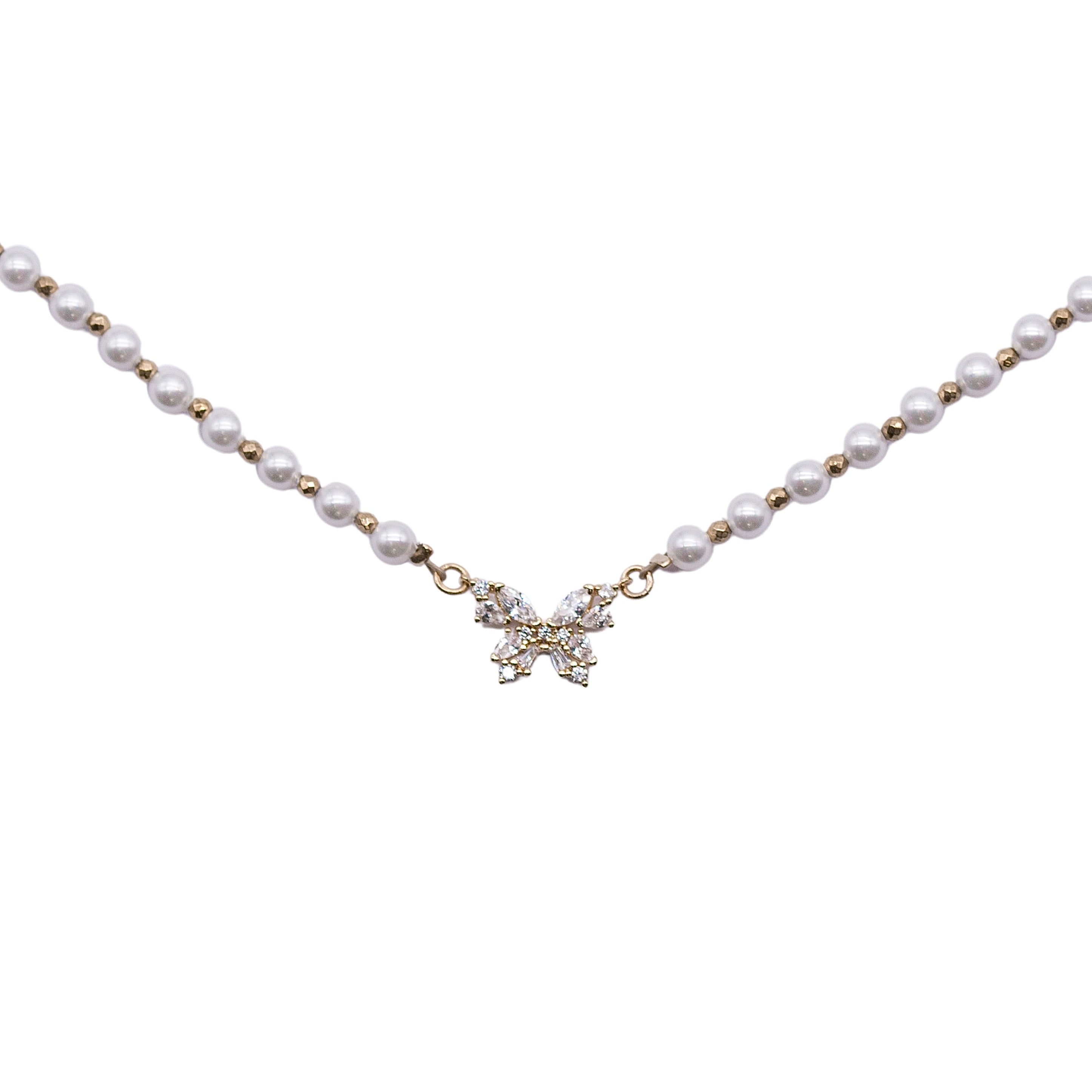 "PEARL BUTTERFLY" NECKLACE