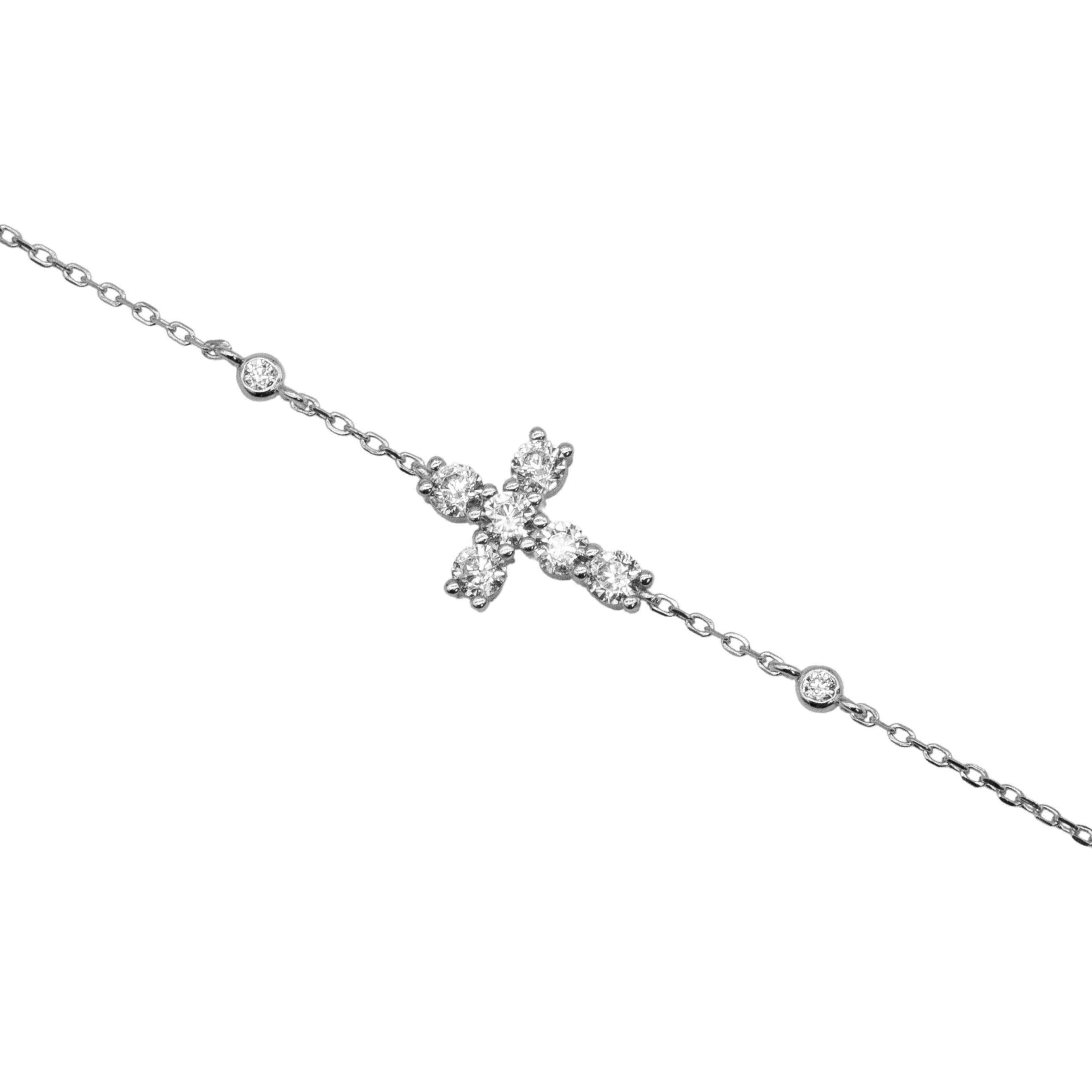 BRACELET "CROSS RIVIERA MINI"