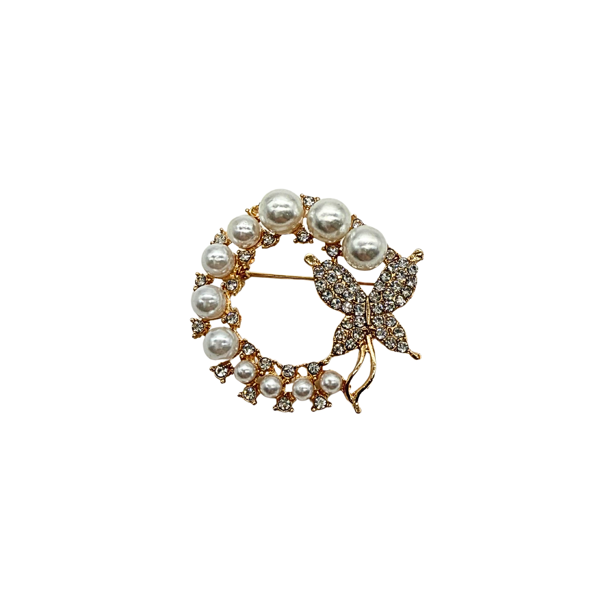 BROCHE "PAPILLON PEARL"