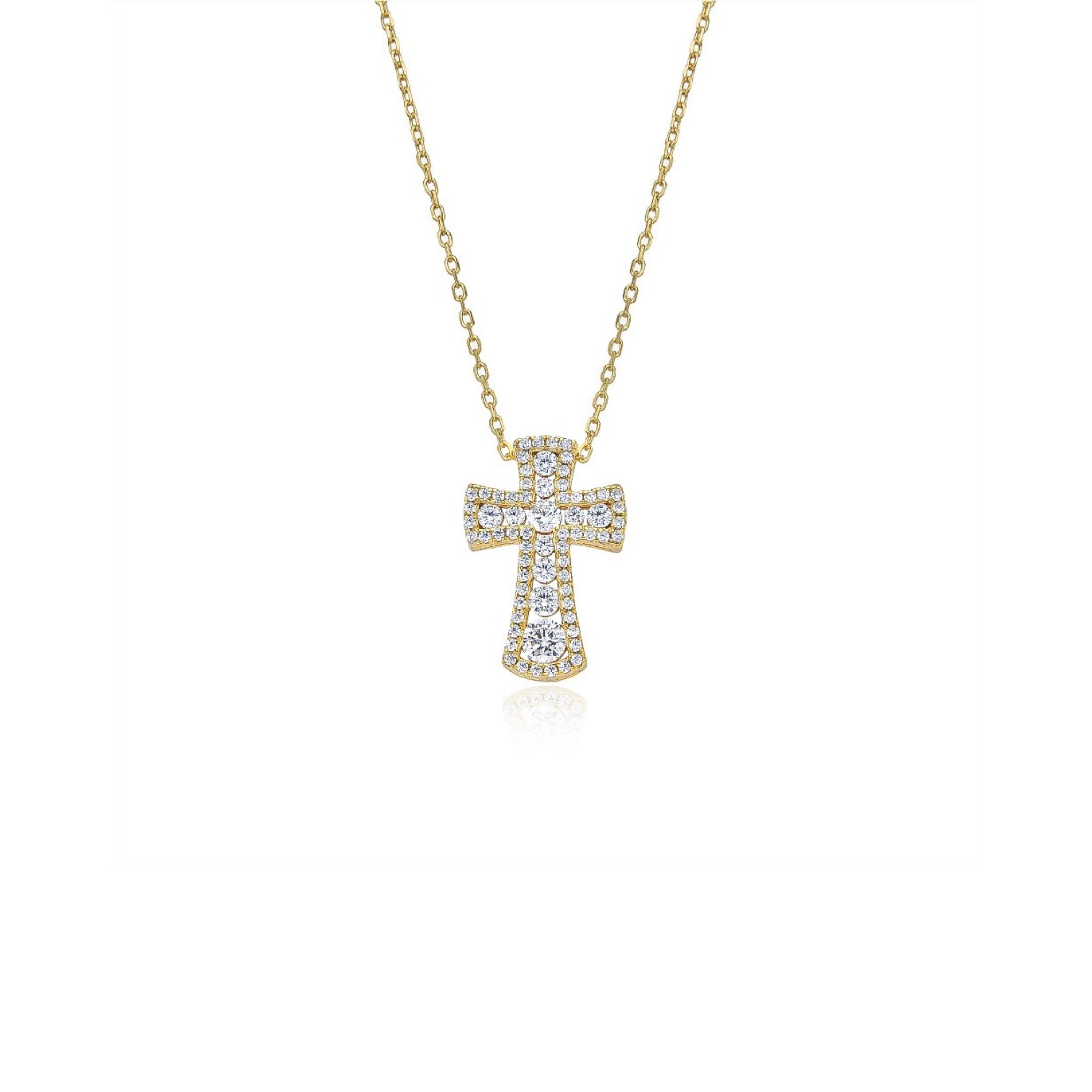 "CROSS RIVIERA MINI" NECKLACE