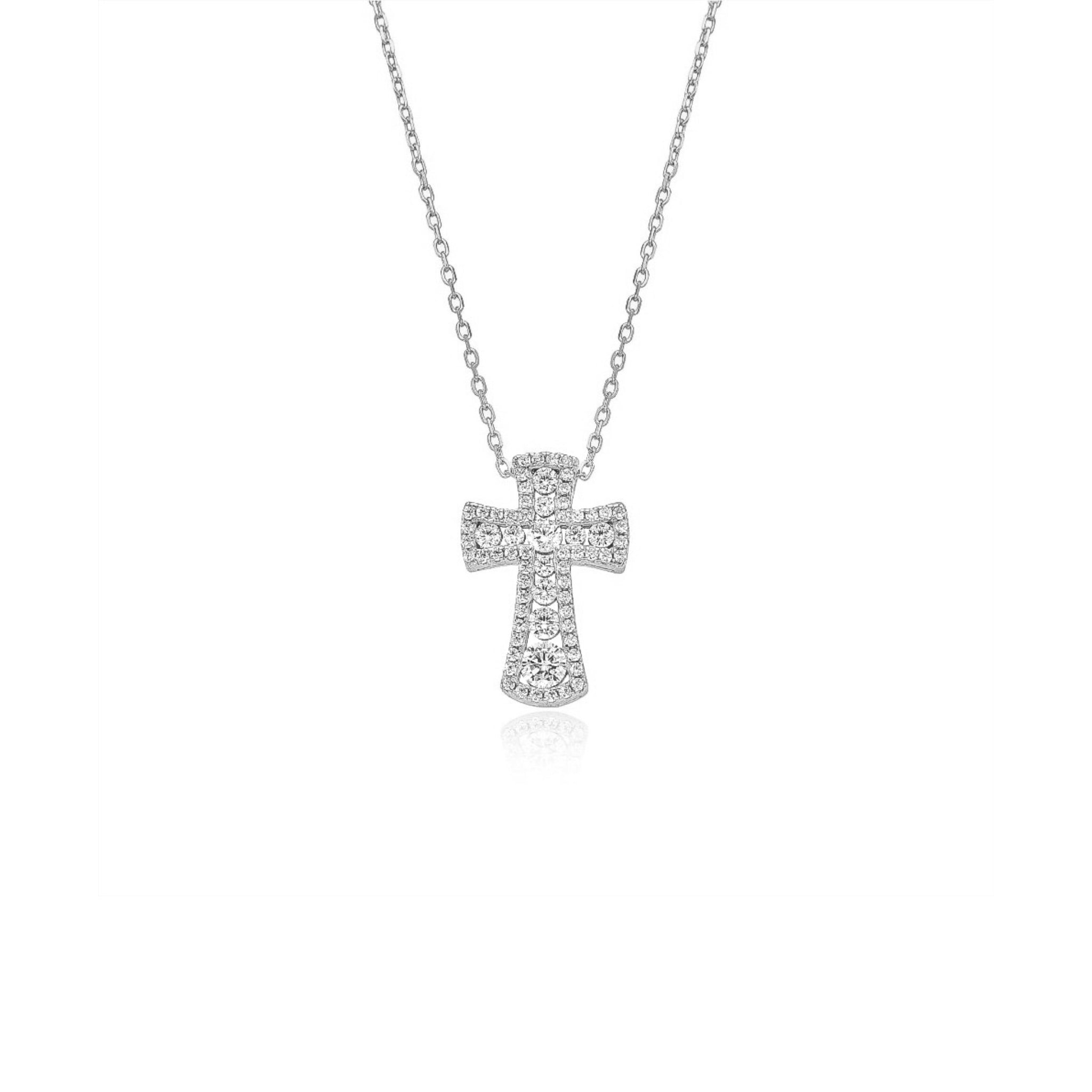 "CROSS RIVIERA MINI" NECKLACE