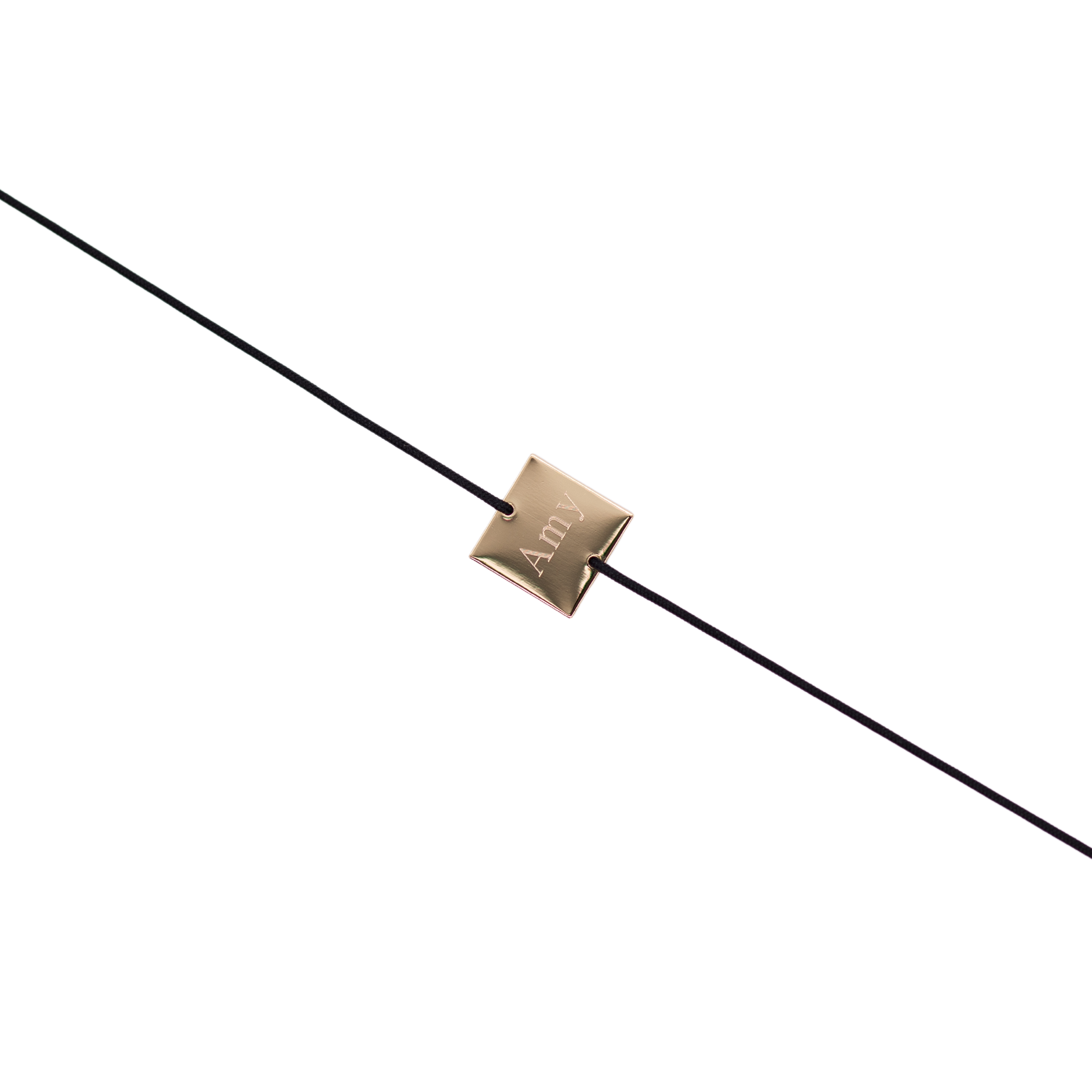 GRAVURE CORDON CARRE OR