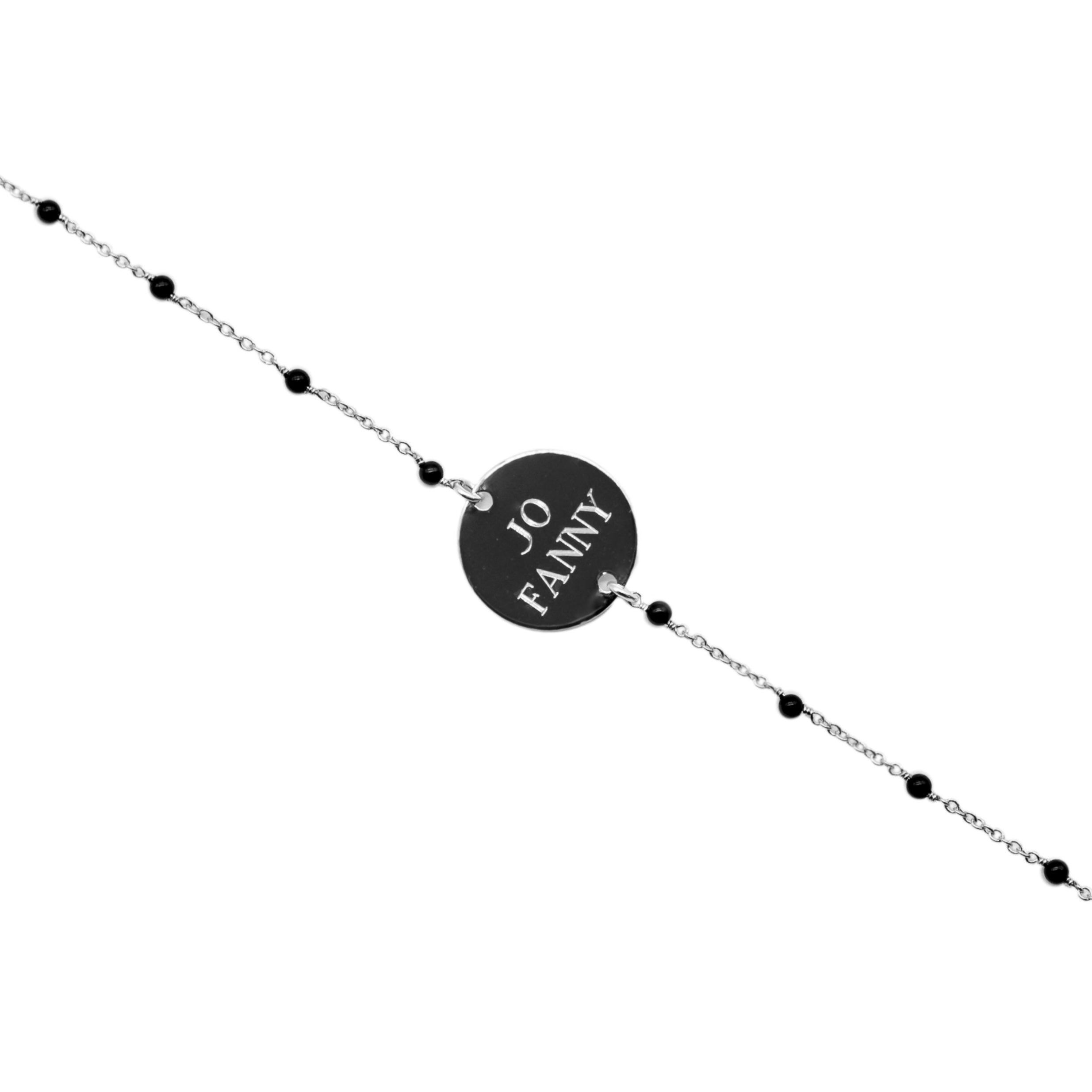 GRAVURE BRACELET "LONDON" ARGENT