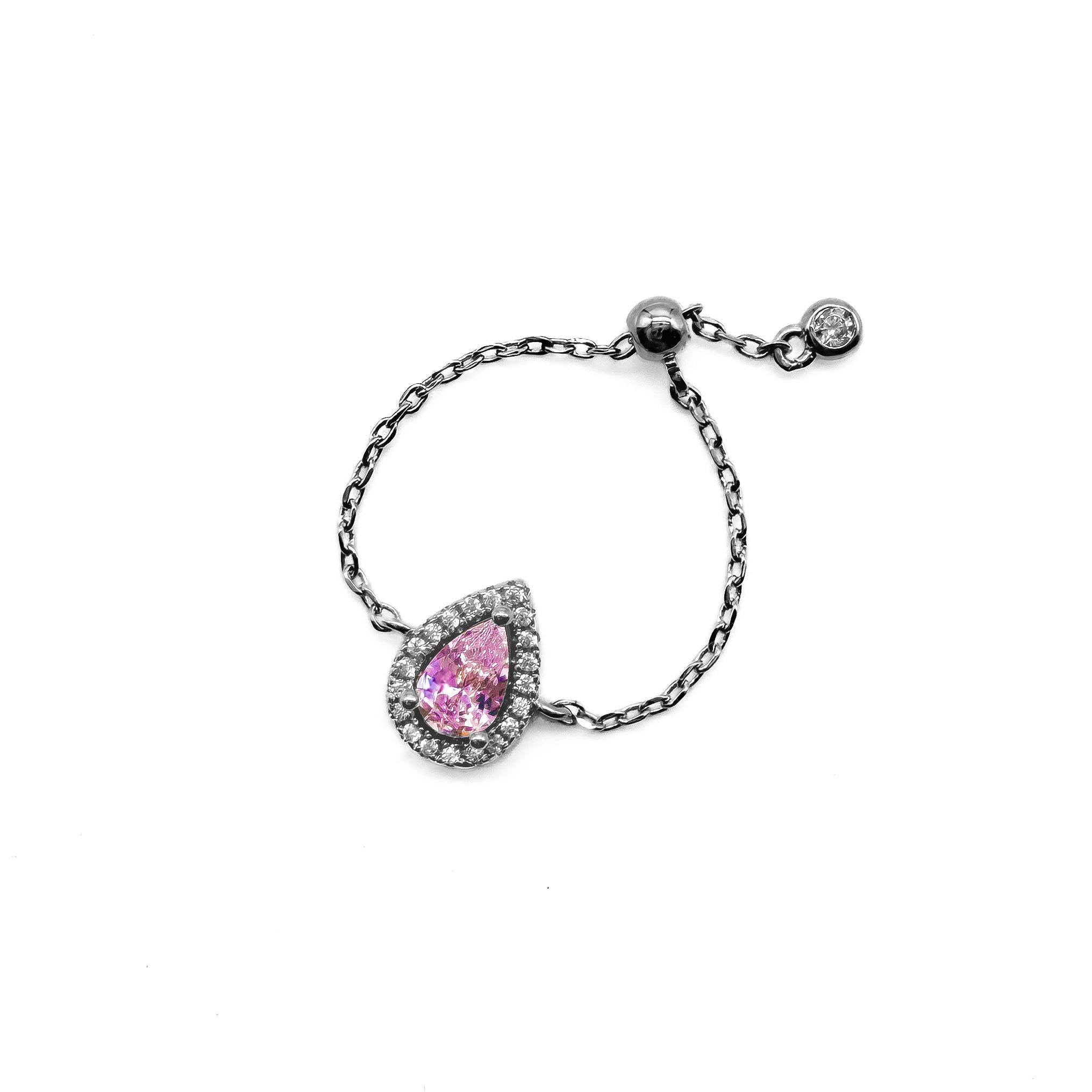 BAGUE "JAIPUR COLOR REGLABLE" ARGENT