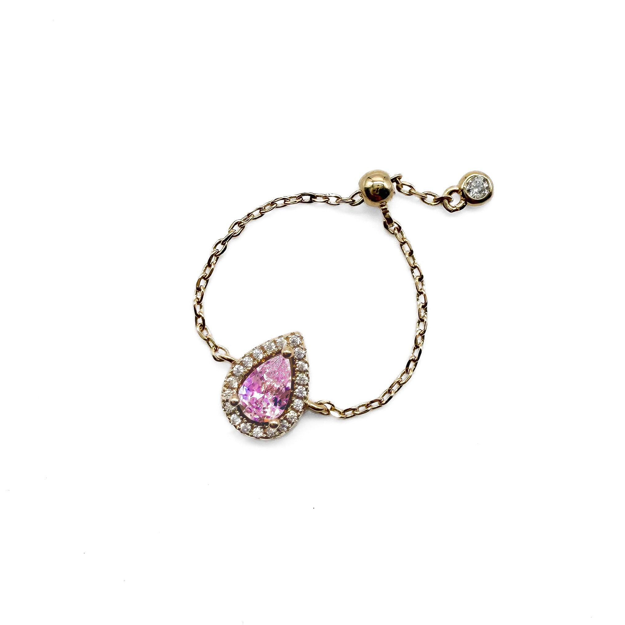 "JAIPUR COLOR ADJUSTABLE" GOLD RING