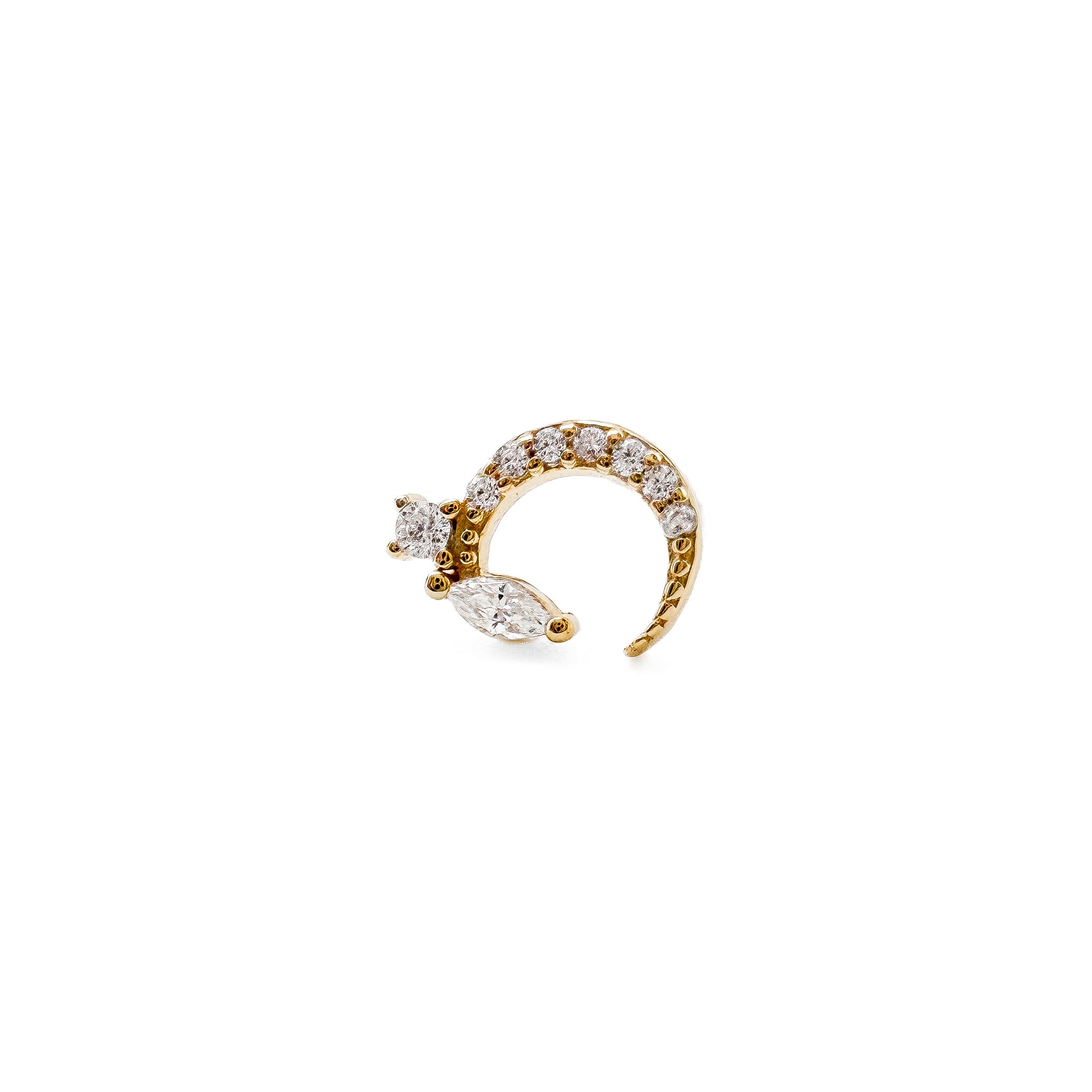 "LUNA DENTELLE" STUD EARRING