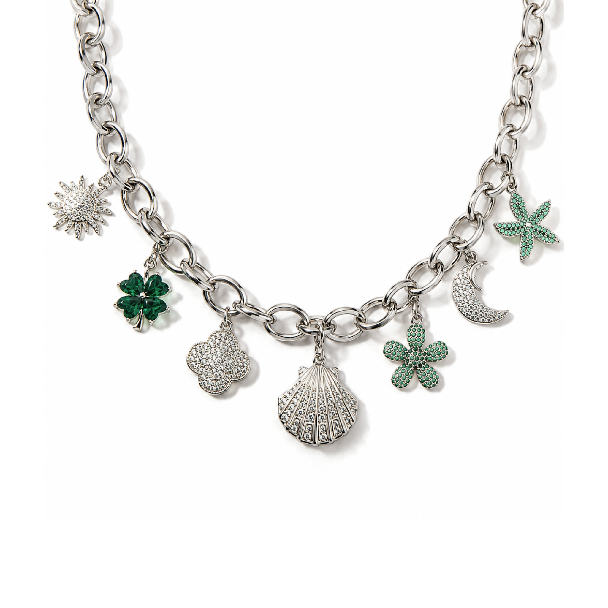 COLLIER "ICON PERSONNALISABLE" SILVER