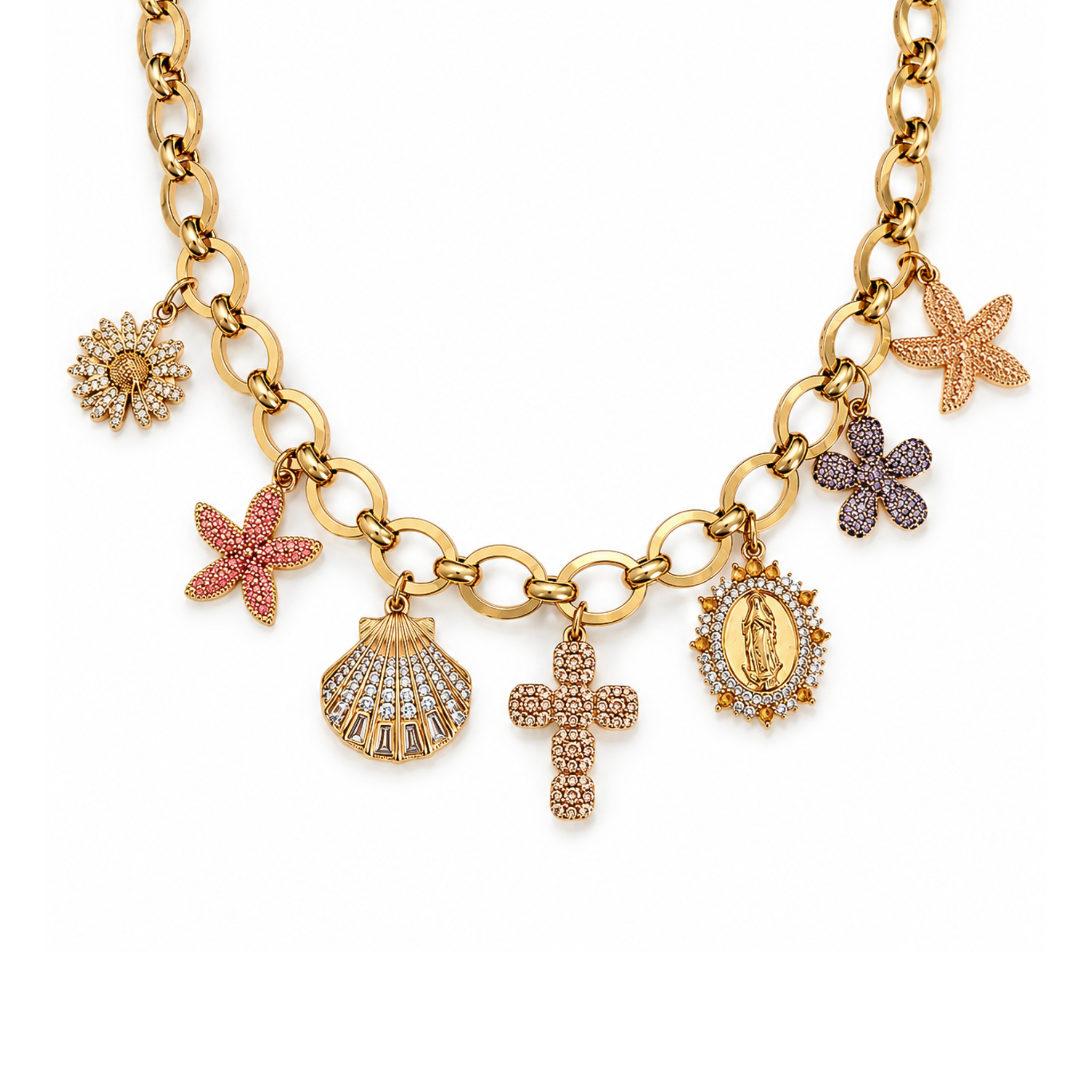 COLLIER "ICON PERSONNALISABLE" GOLD